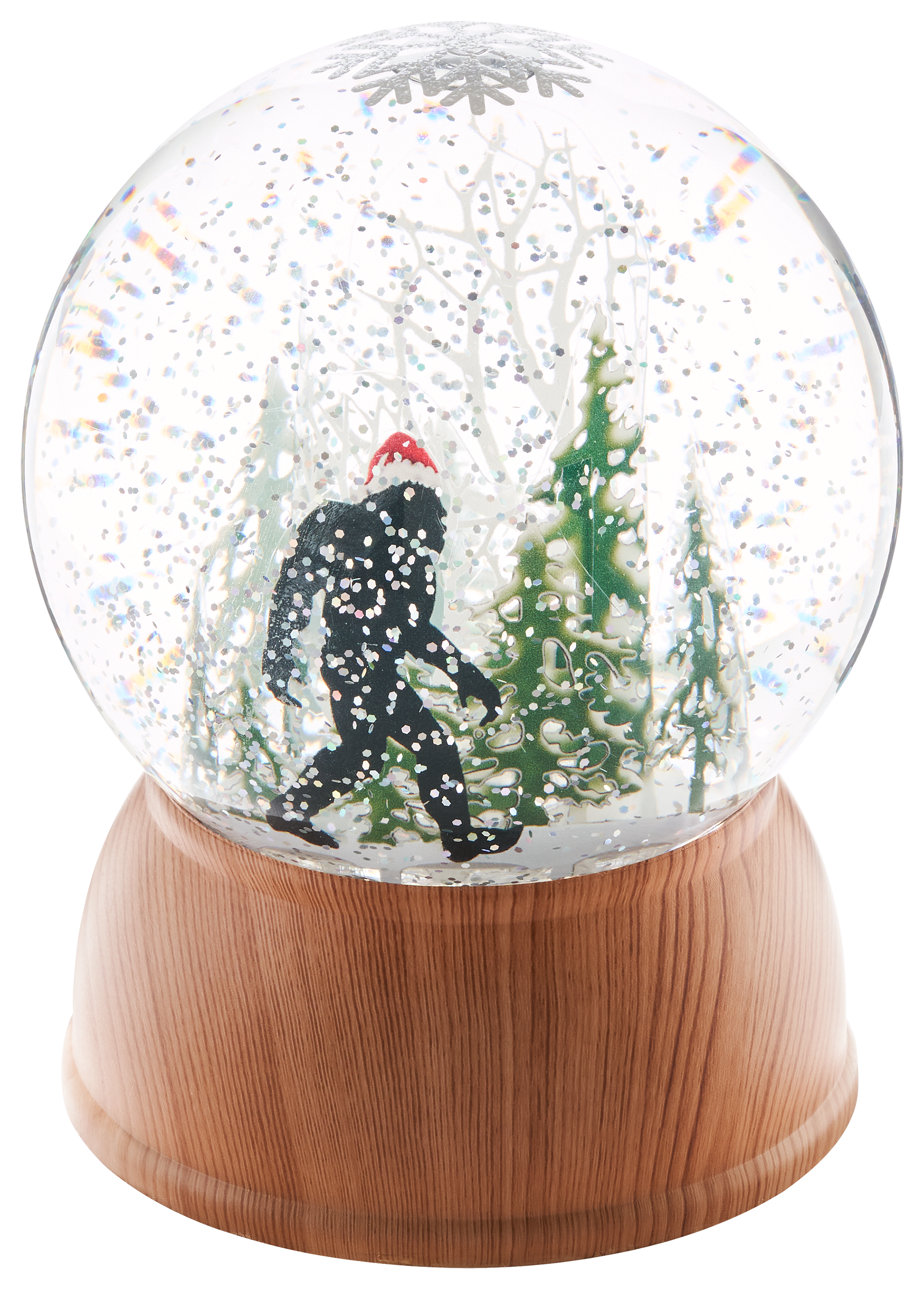 Image of Bass Pro Shops Bigfoot Scene Lighted Snow-Globe Lantern