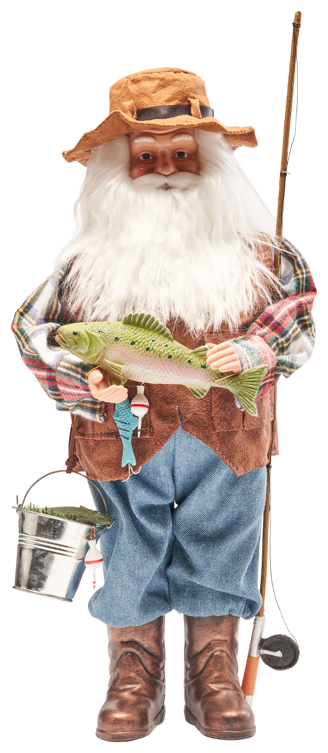 Image of Bass Pro Shops 20″ Fishing Santa - Light Skin