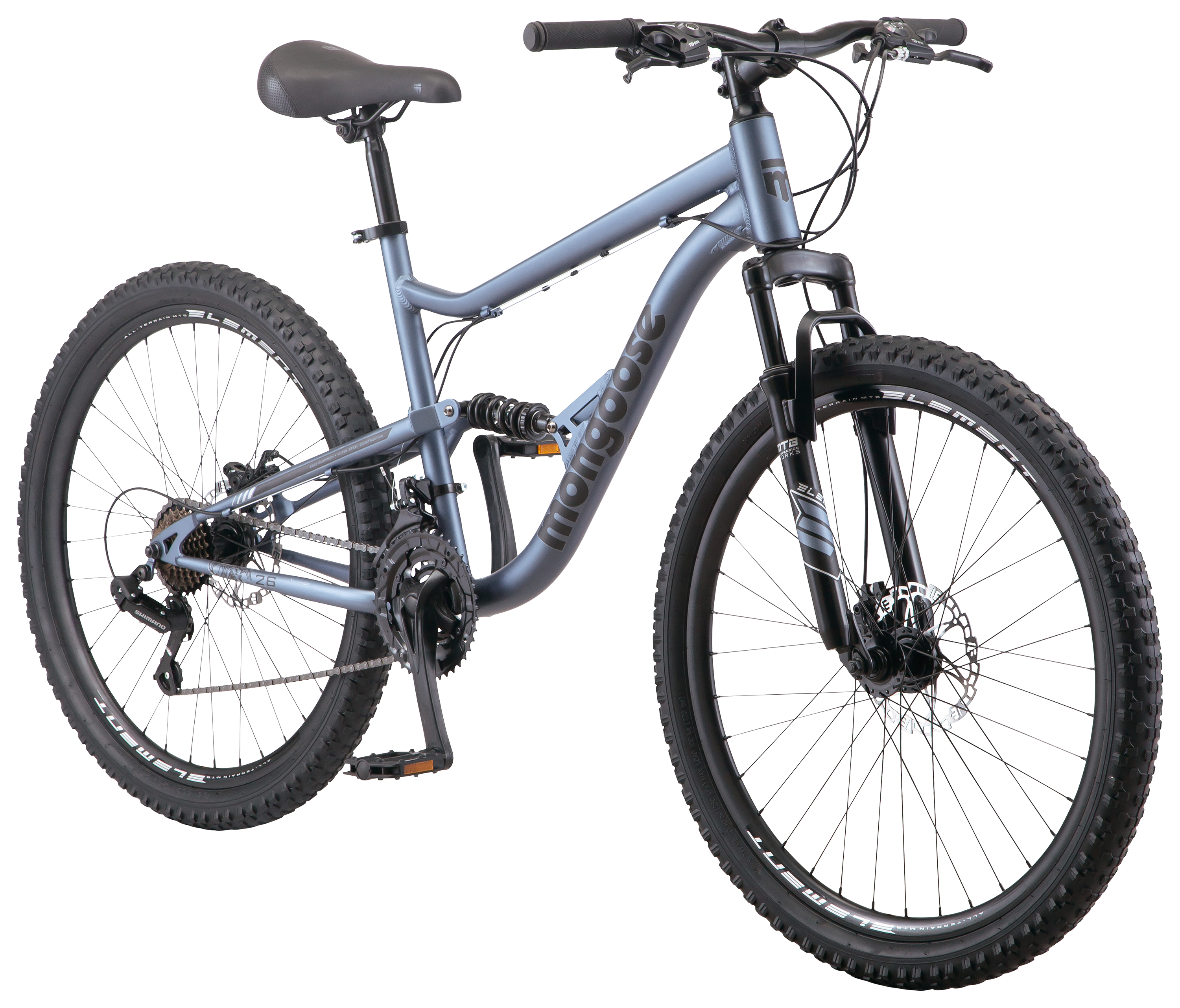 Image of Mongoose Status Mountain Bike - 26″ - Blue