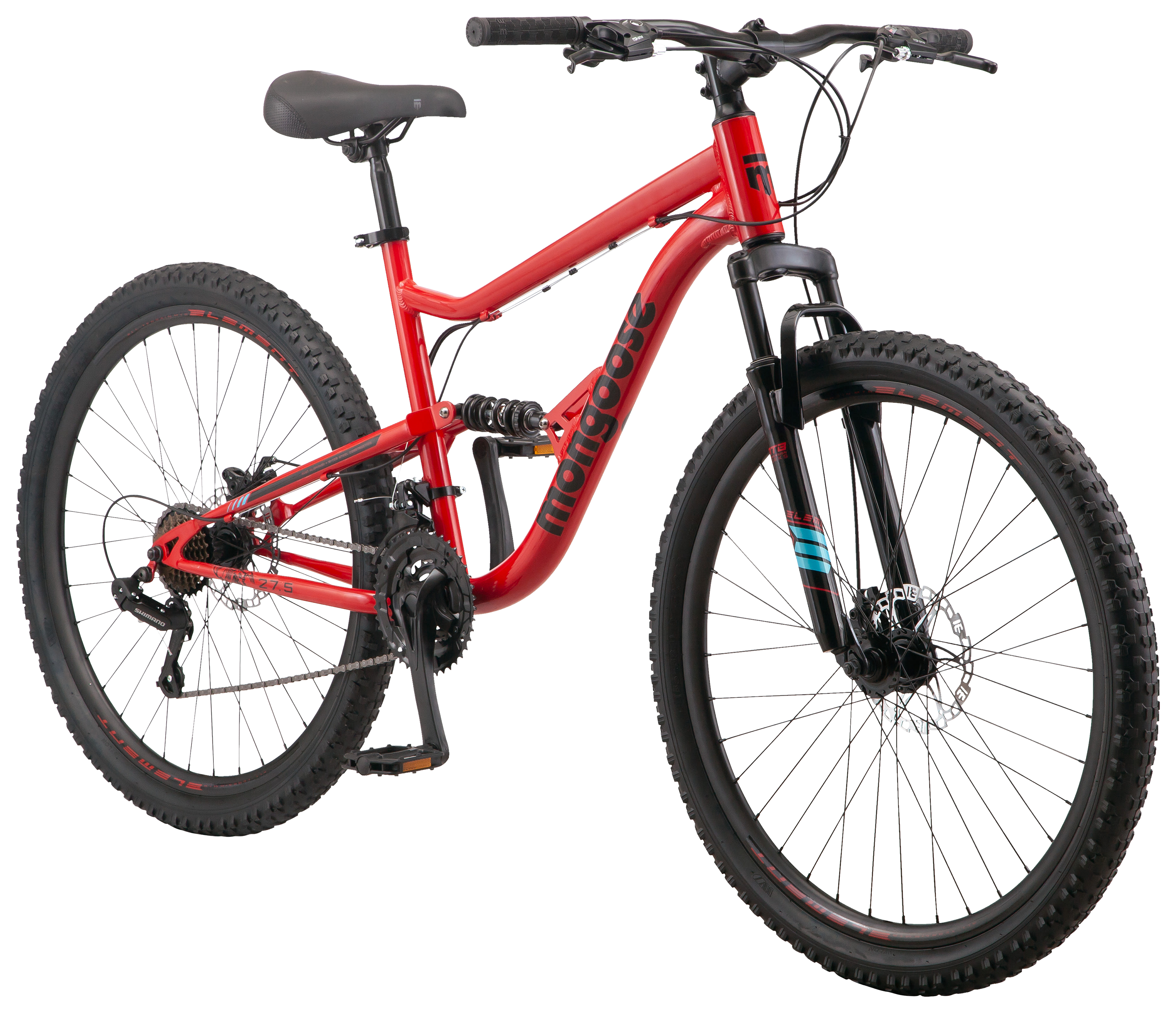 Image of Mongoose Status Mountain Bike - 27.5″ - Red