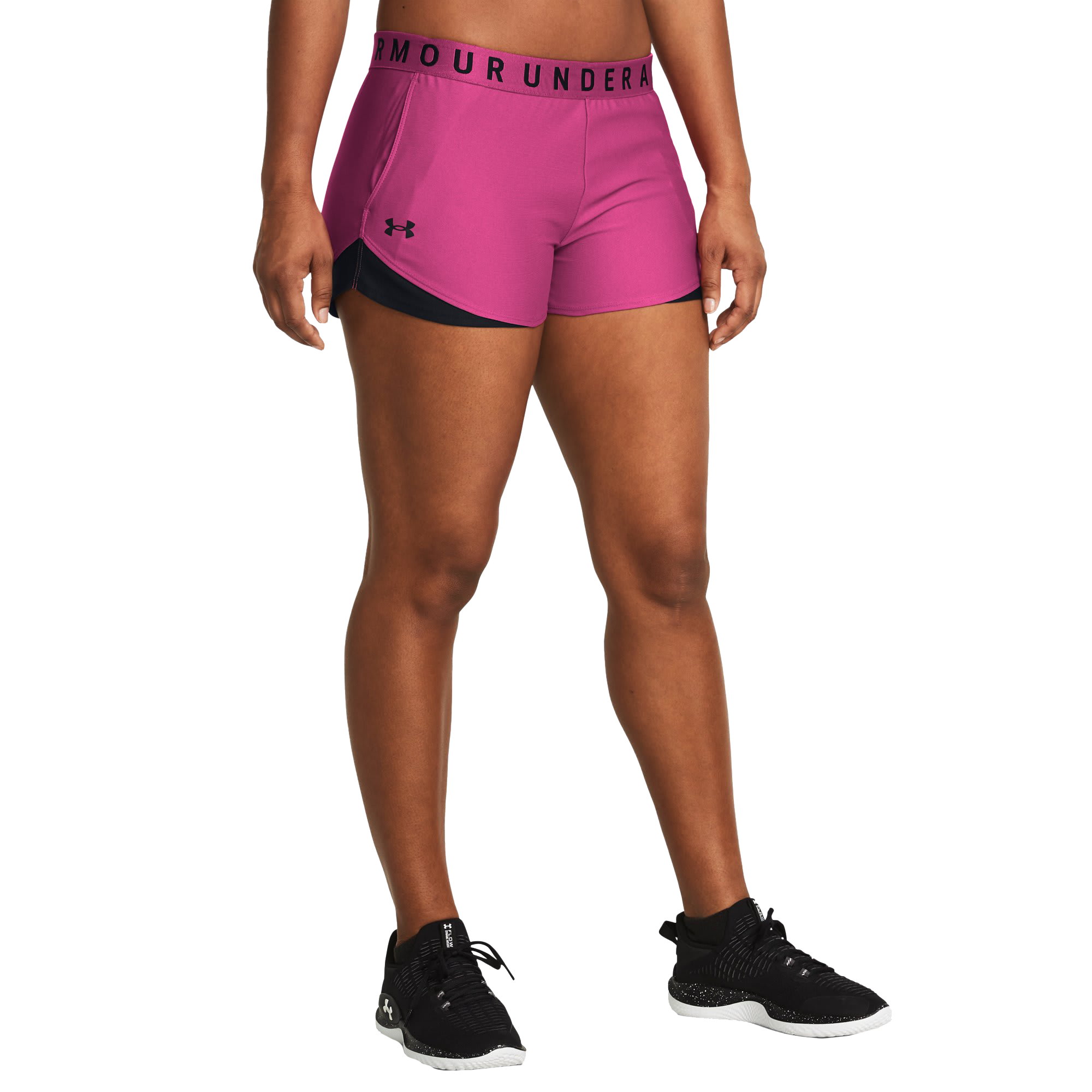 Image of Under Armour UA Play Up 3.0 Shorts for Ladies - Astro Pink/Black/Black - M