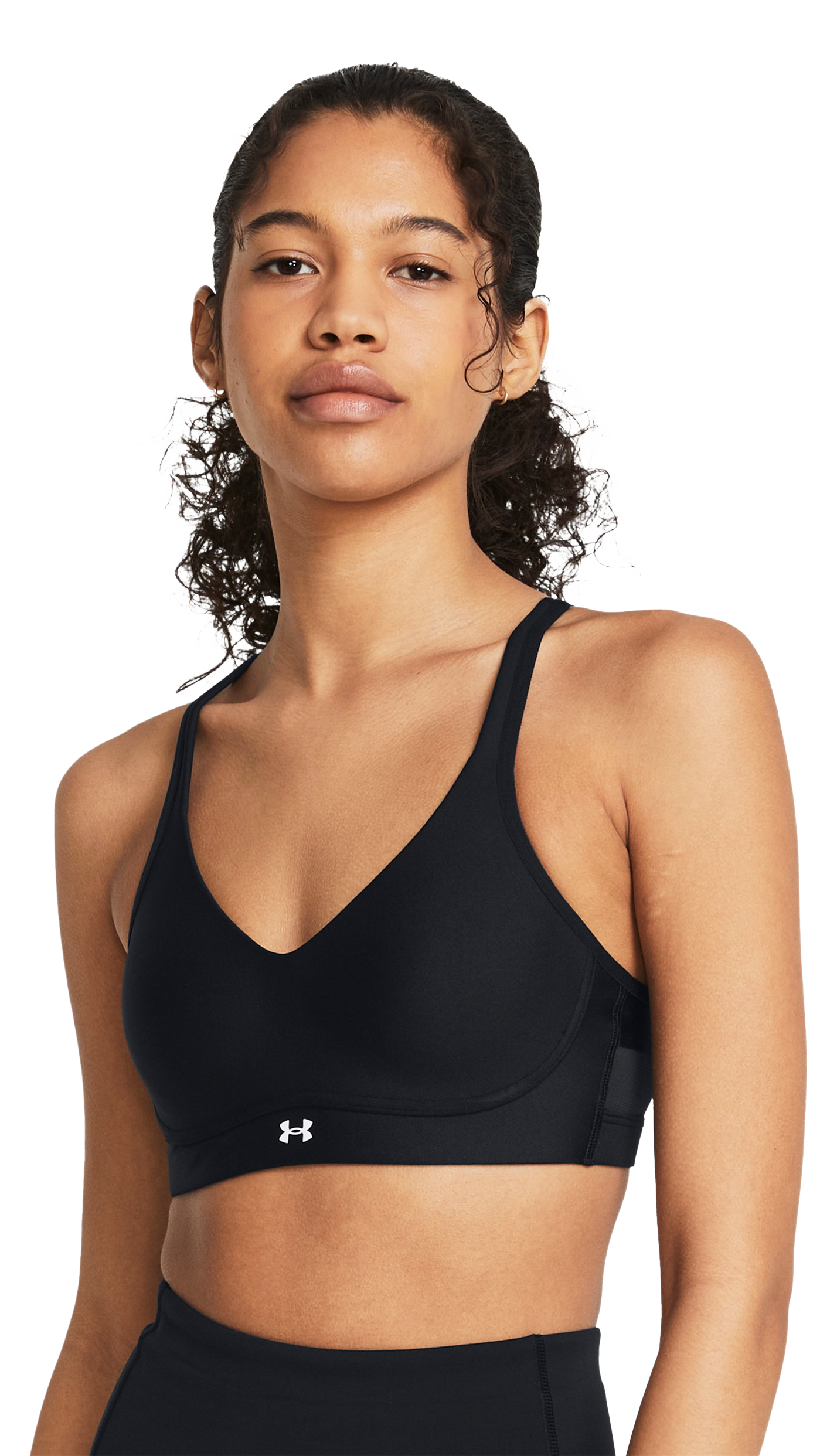 Image of Under Armour Infinity 2.0 Low Bra for Ladies - Black/White - XS A-C