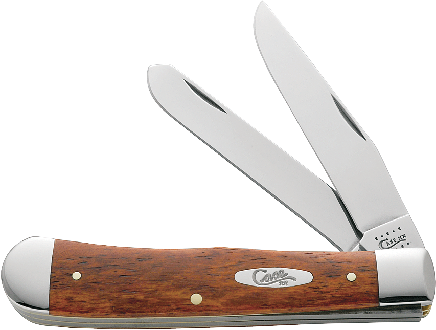 Image of Case Smooth Chestnut Bone Trapper Folding Knife - 3'