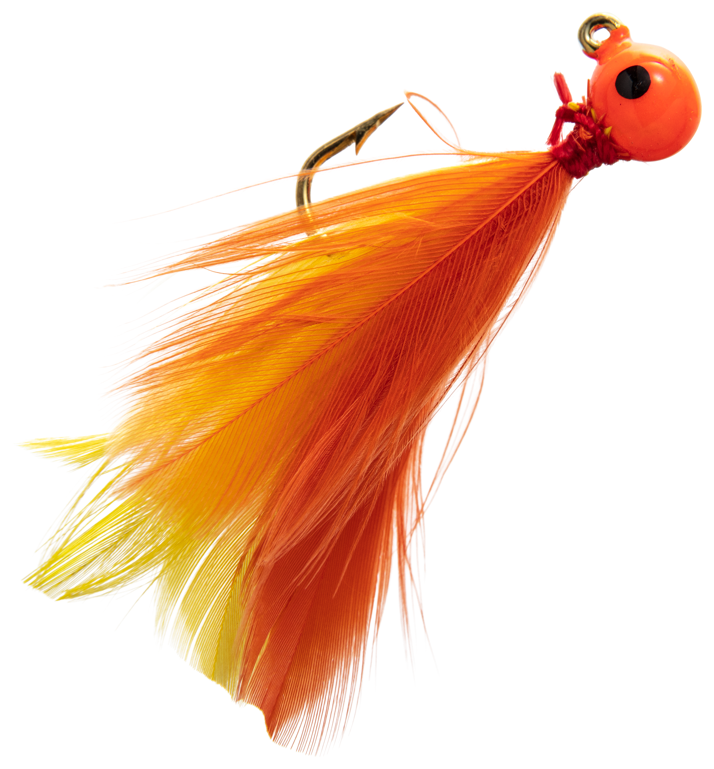 Custom Jigs and Spins Flu Flu Jig - 1/32 oz - Orange/Orange/Yellow