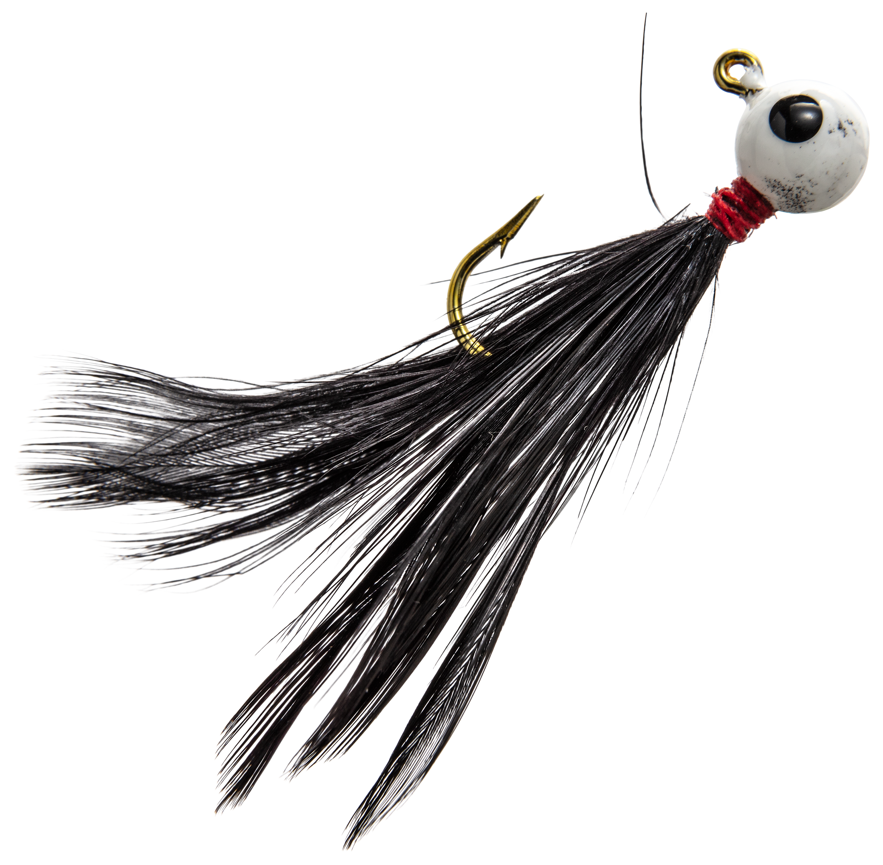 Custom Jigs and Spins Flu Flu Jig - 1/64 oz - White/Black
