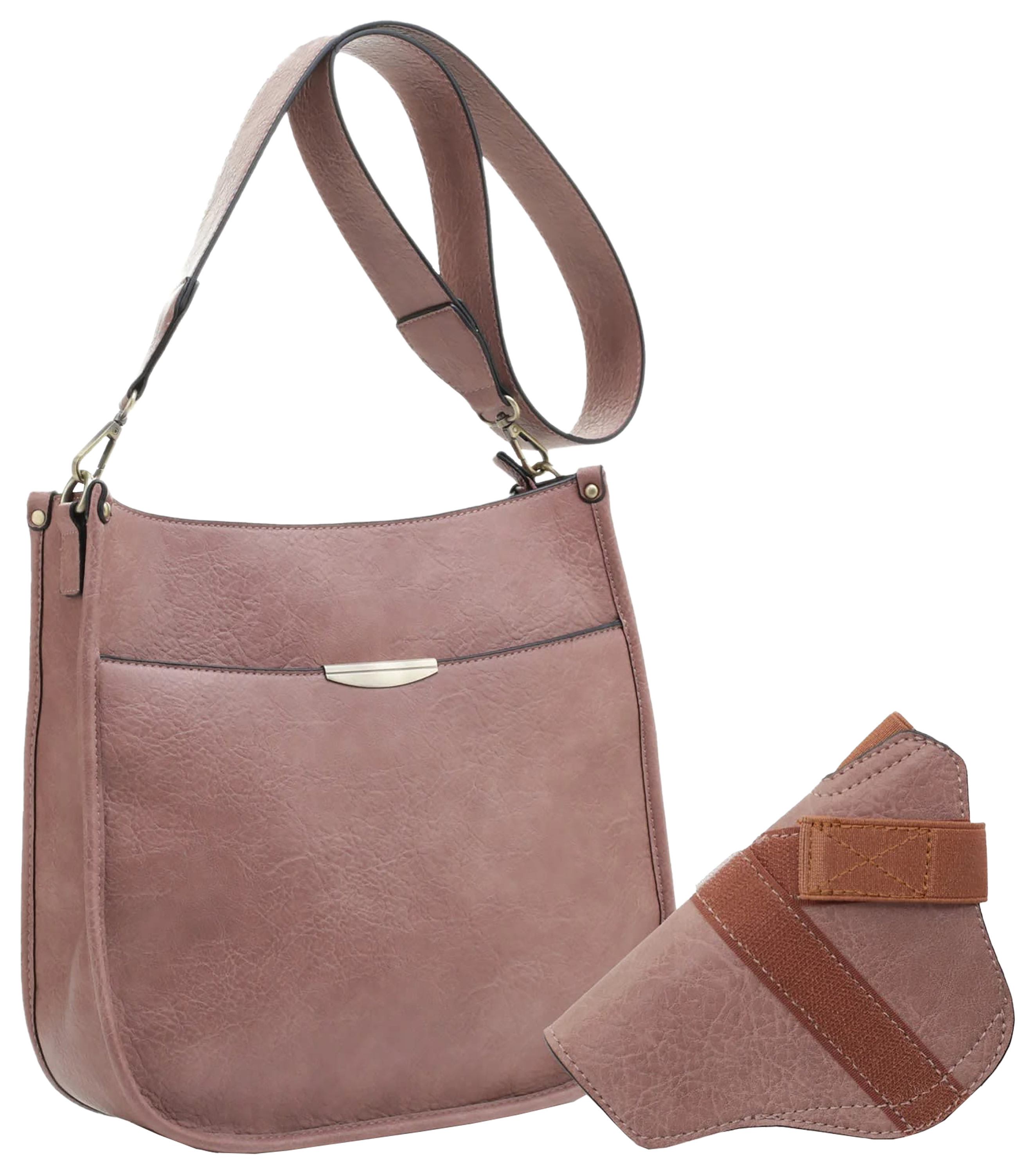 Jessie &James Handbags Ava Concealed Lock-and-Key Crossbody Bag - Mauve - Jessie & James Handbags