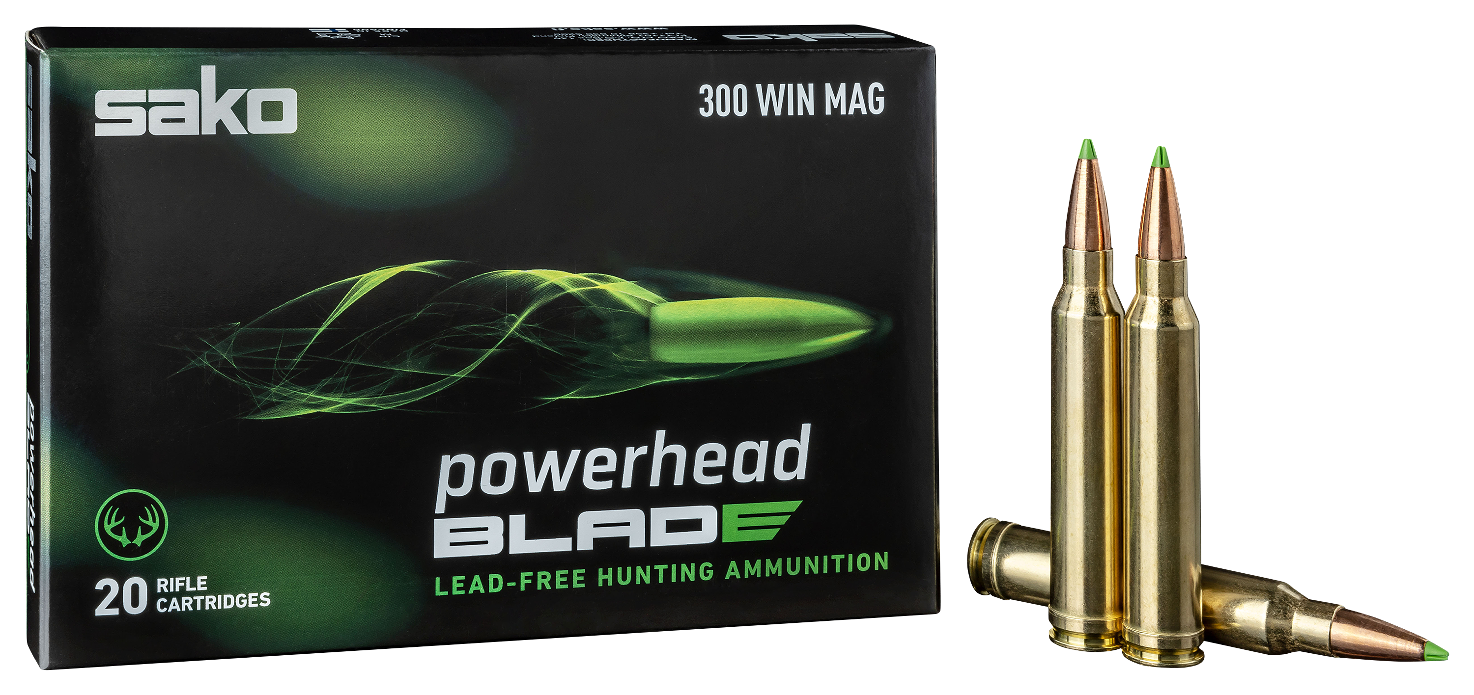 Sako Powerhead Blade .300 Winchester Magnum 170 Grain Centerfire Rifle Ammo - Sako