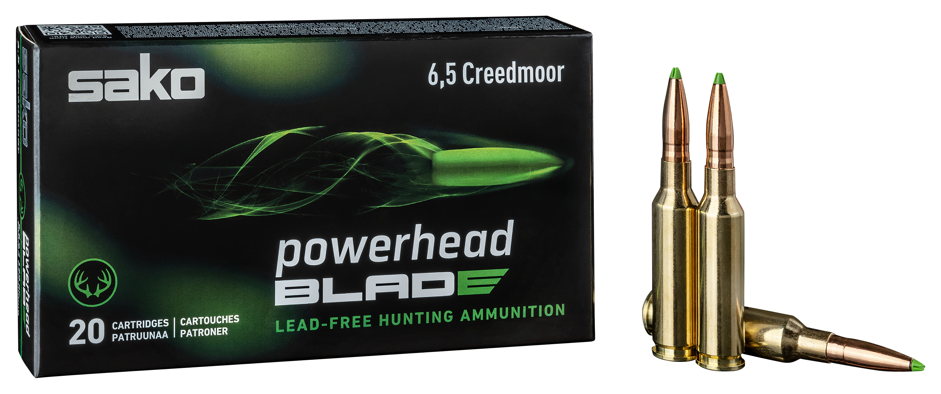 Sako Powerhead Blade 6.5 Creedmoor 120 Grain Centerfire Rifle Ammo