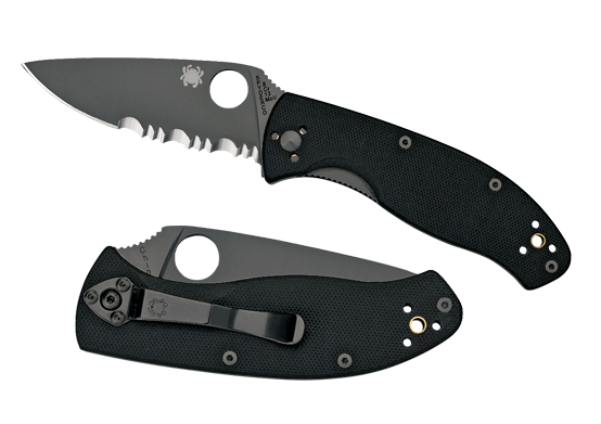 Image of Spyderco Tenacious G10 Folding Knife - 3.38″ - Partially Serrated