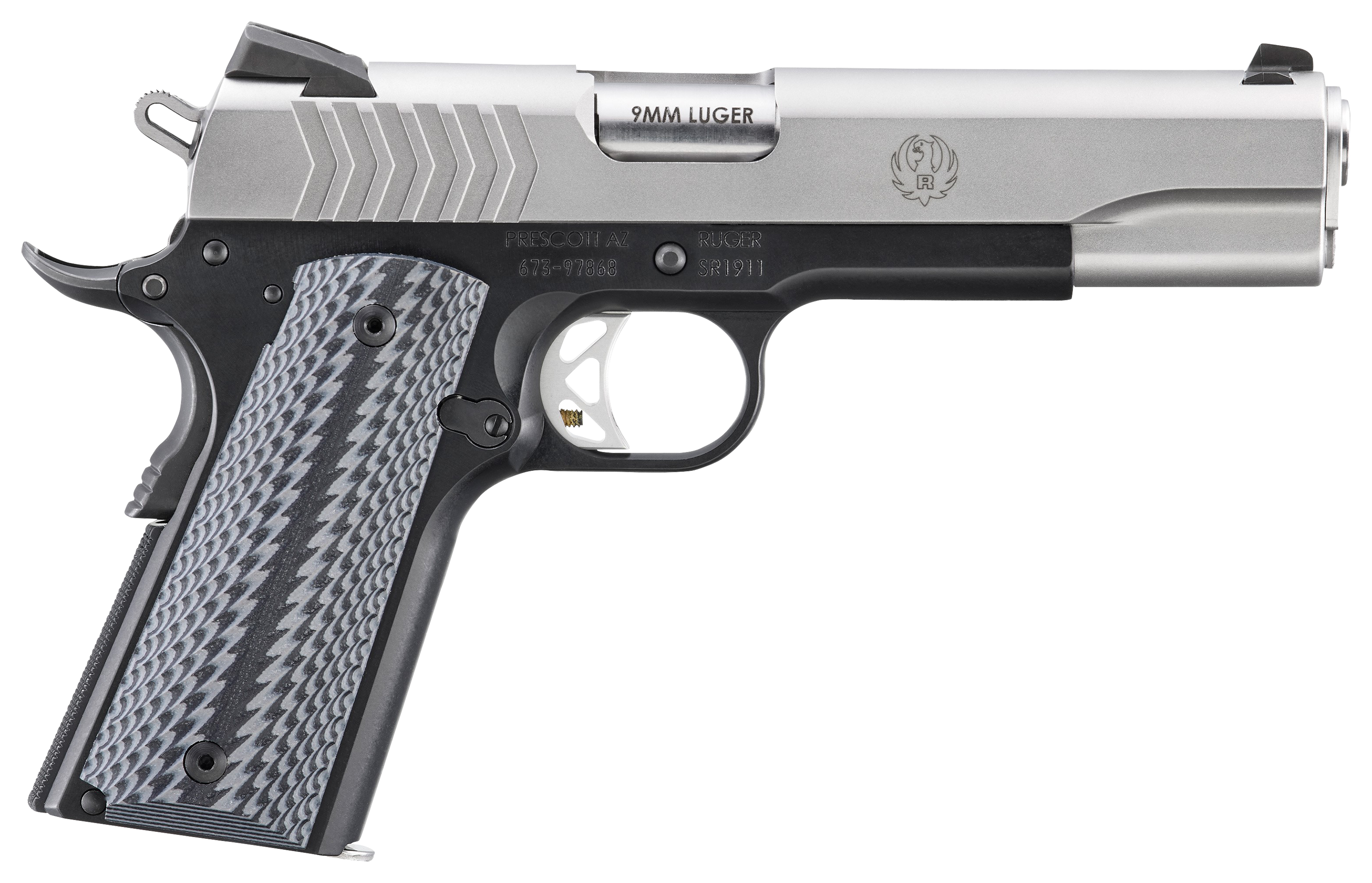 Ruger SR1911 Lightweight SemiAuto Pistol with G10 Deluxe Grip Panels