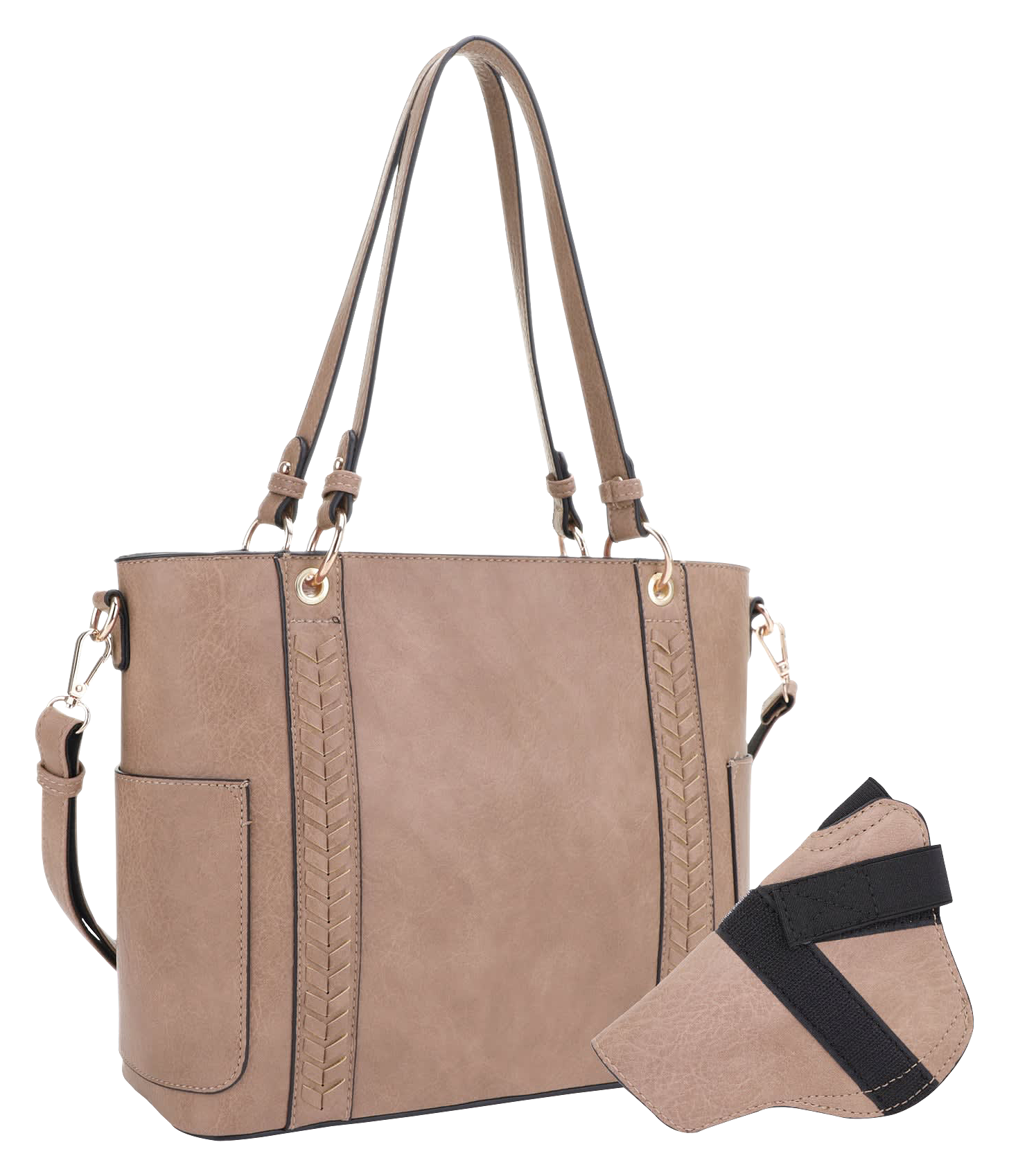 Jessie &James Handbags Austin Concealed-Carry Tote Handbag - Taupe - Jessie & James Handbags