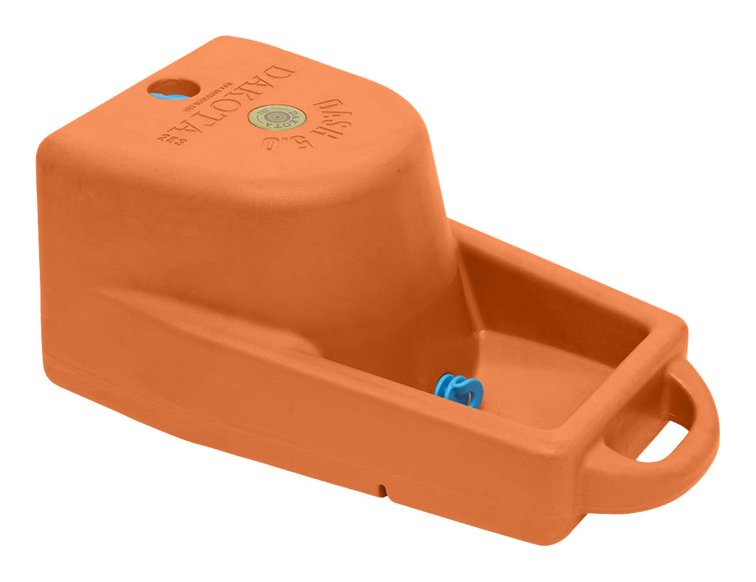 Dakota 283 Dash 5.0 Watering System Portable Dog Water Bowl with Dakota Guard - Orange - Dakota 283