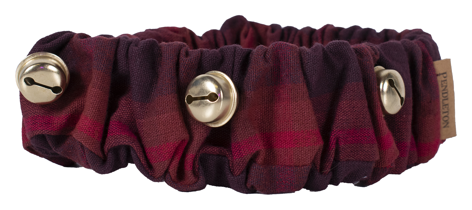 Pendleton Pet Plaid Jingle Dog Collar - Red Ombre - M - 15' - 19' - Pendleton Pet