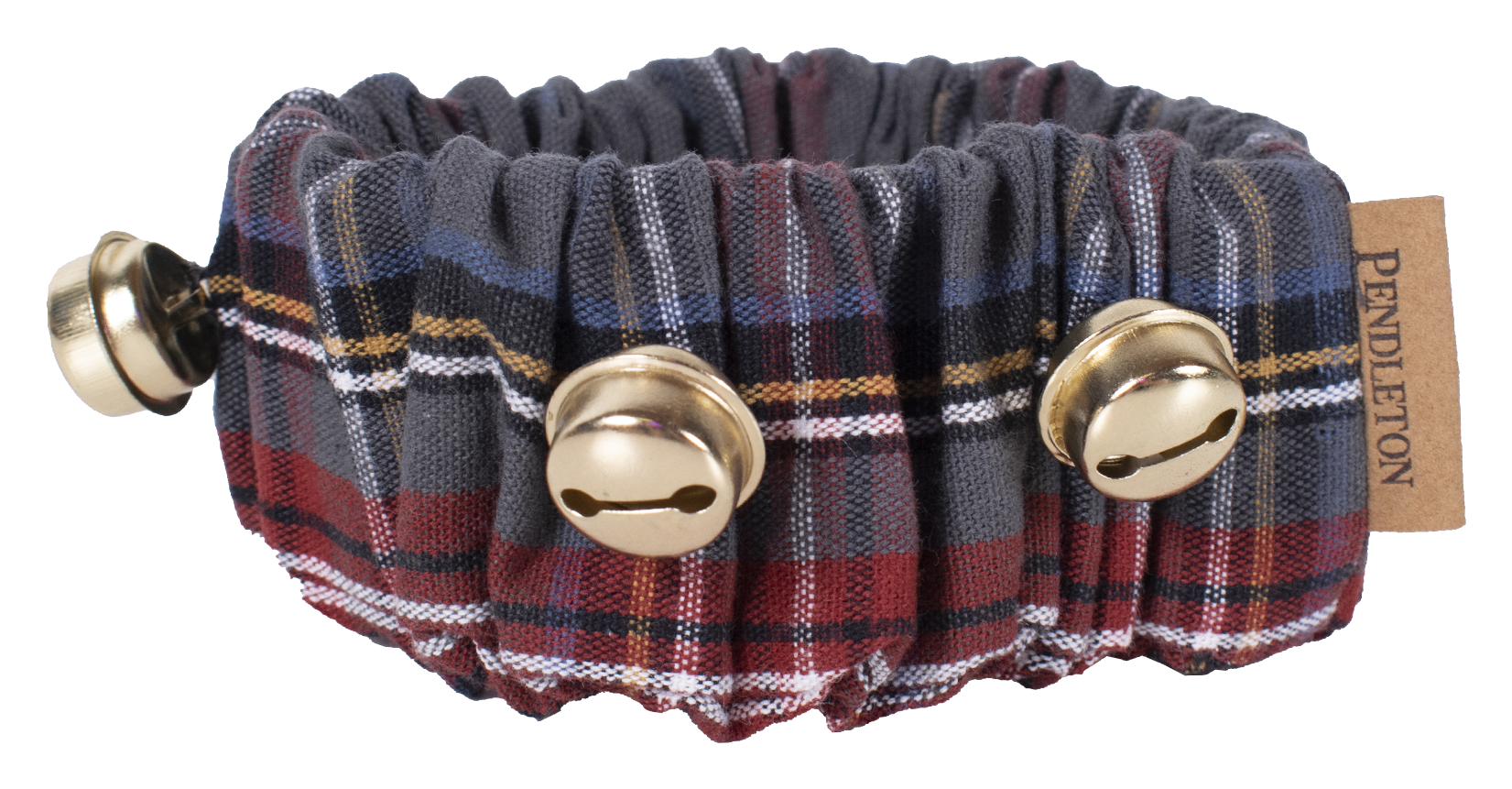 Pendleton Pet Plaid Jingle Dog Collar - Grey Stewart - S - 11' - 15' - Pendleton Pet