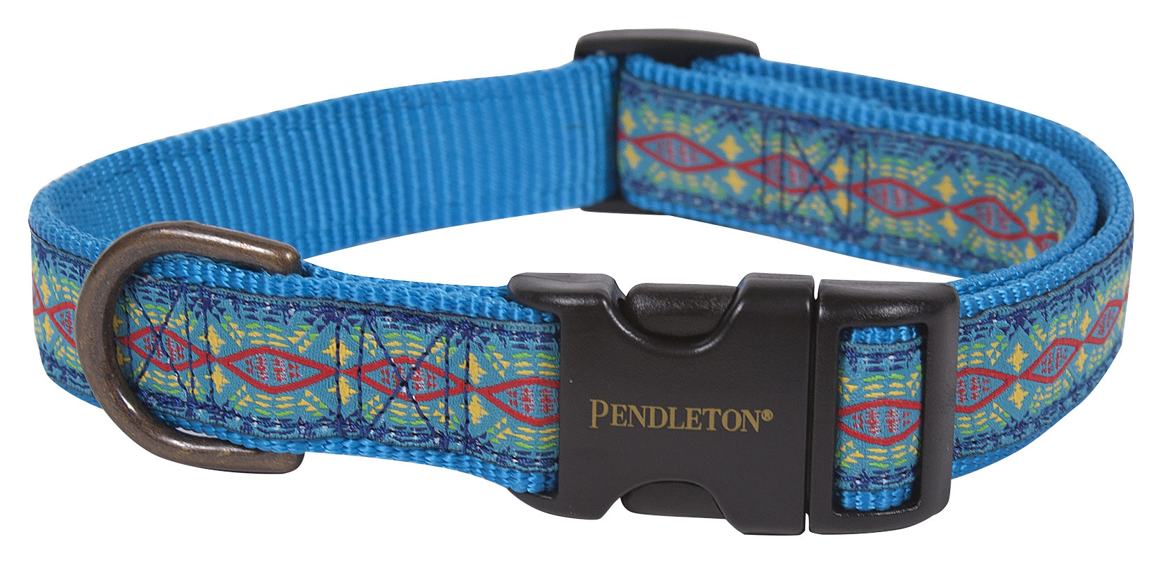 Pendleton Pet Diamond River Dog Collar - Turquoise - S - Pendleton Pet