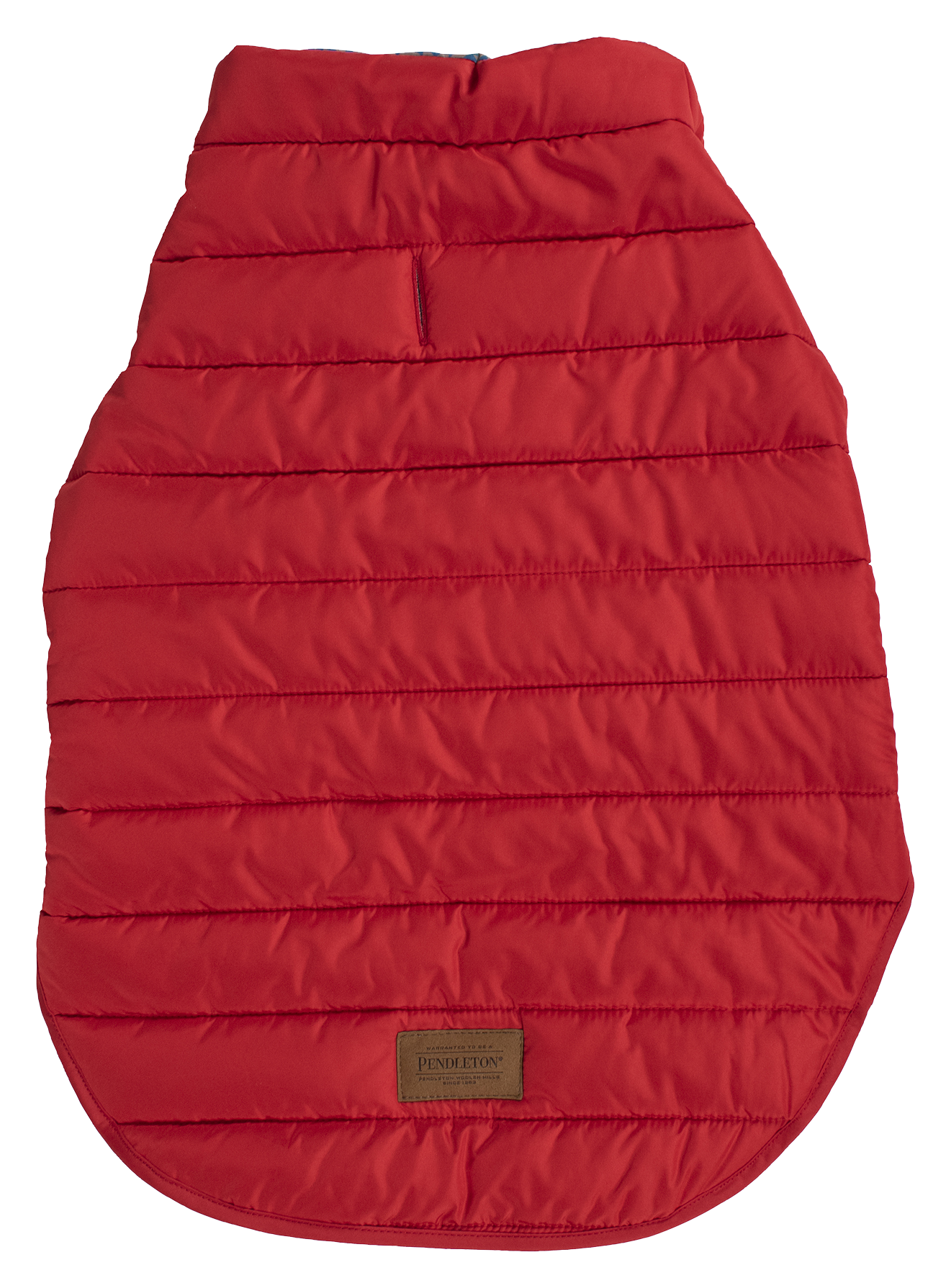 Pendleton Pet Pilot Rock Puffer Dog Coat - Pilot Rock Red - L - 24.5″-33″ - Pendleton Pet