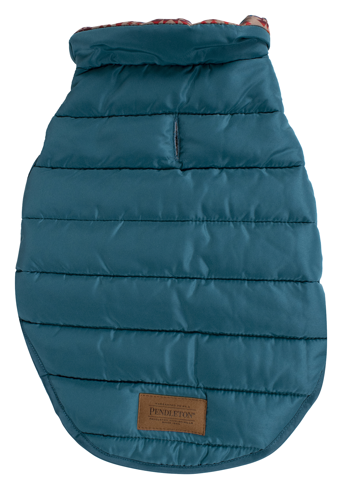 Pendleton Pet Pilot Rock Puffer Dog Coat - Pilot Rock Teal - S - 17″-22.5″ - Pendleton Pet