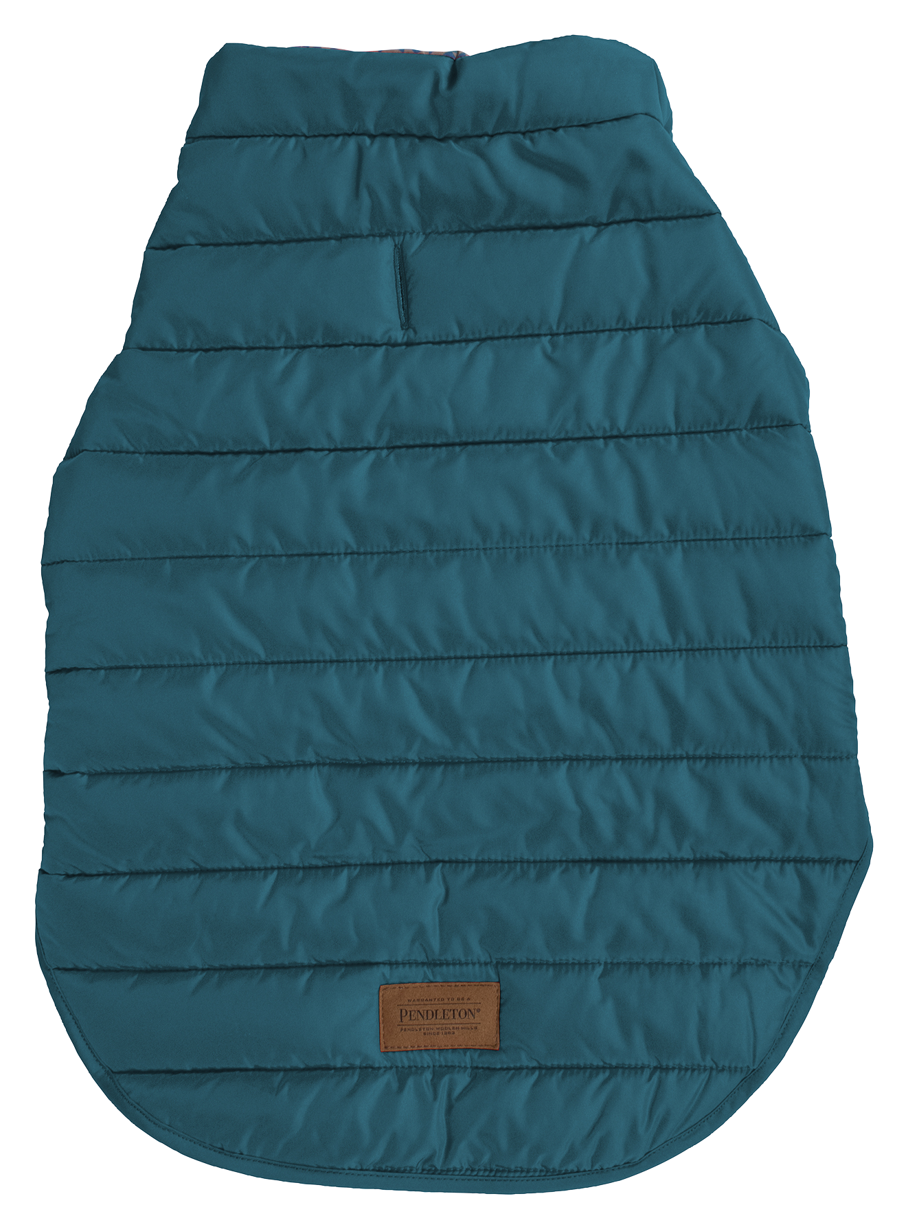 Pendleton Pet Pilot Rock Puffer Dog Coat - Pilot Rock Teal - L - 24.5″-33″ - Pendleton Pet