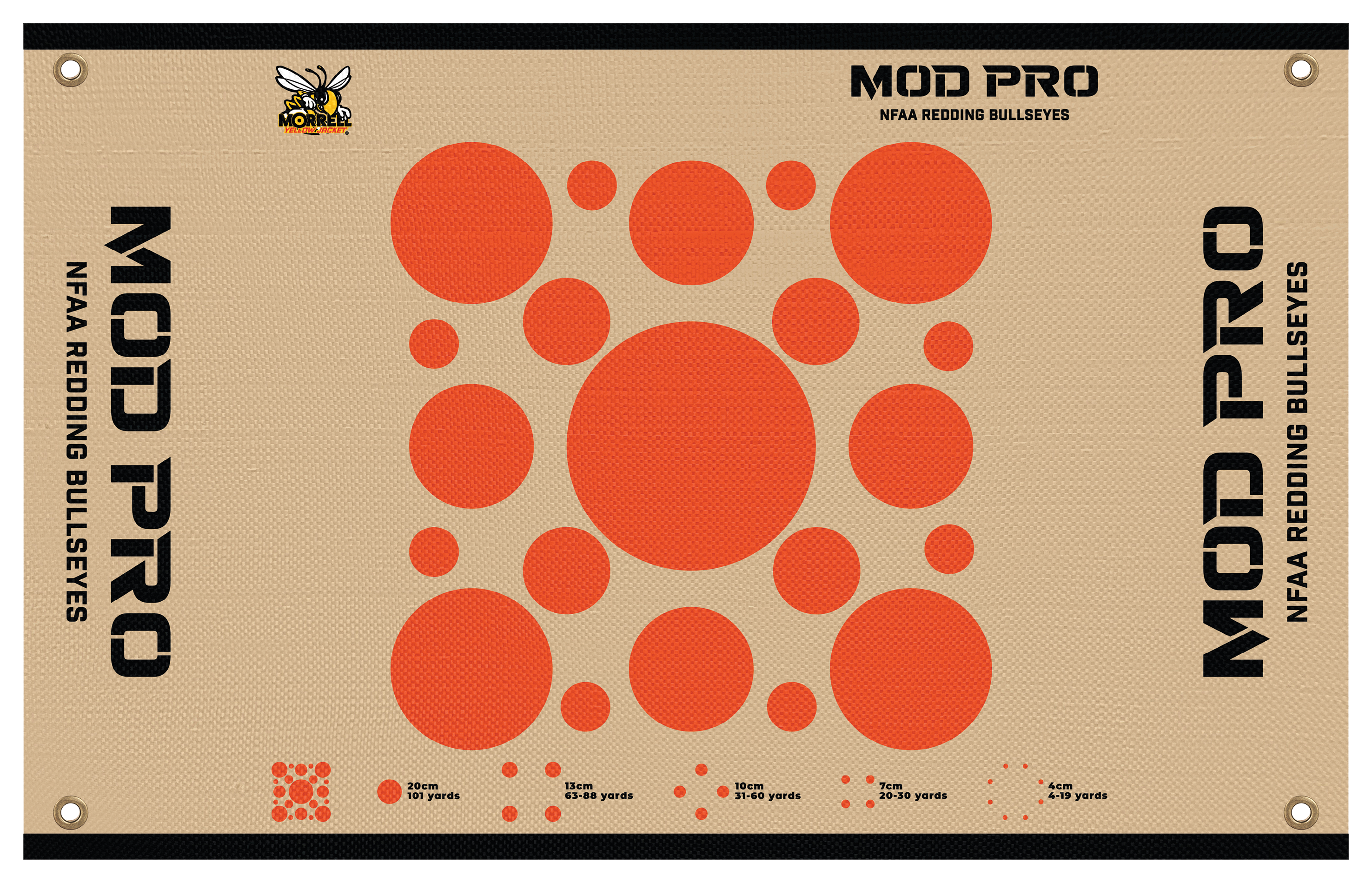 Morrell Yellow Jacket MOD Pro Archery Target NFAA Redding Bullseyes Face Wrap - Morrell