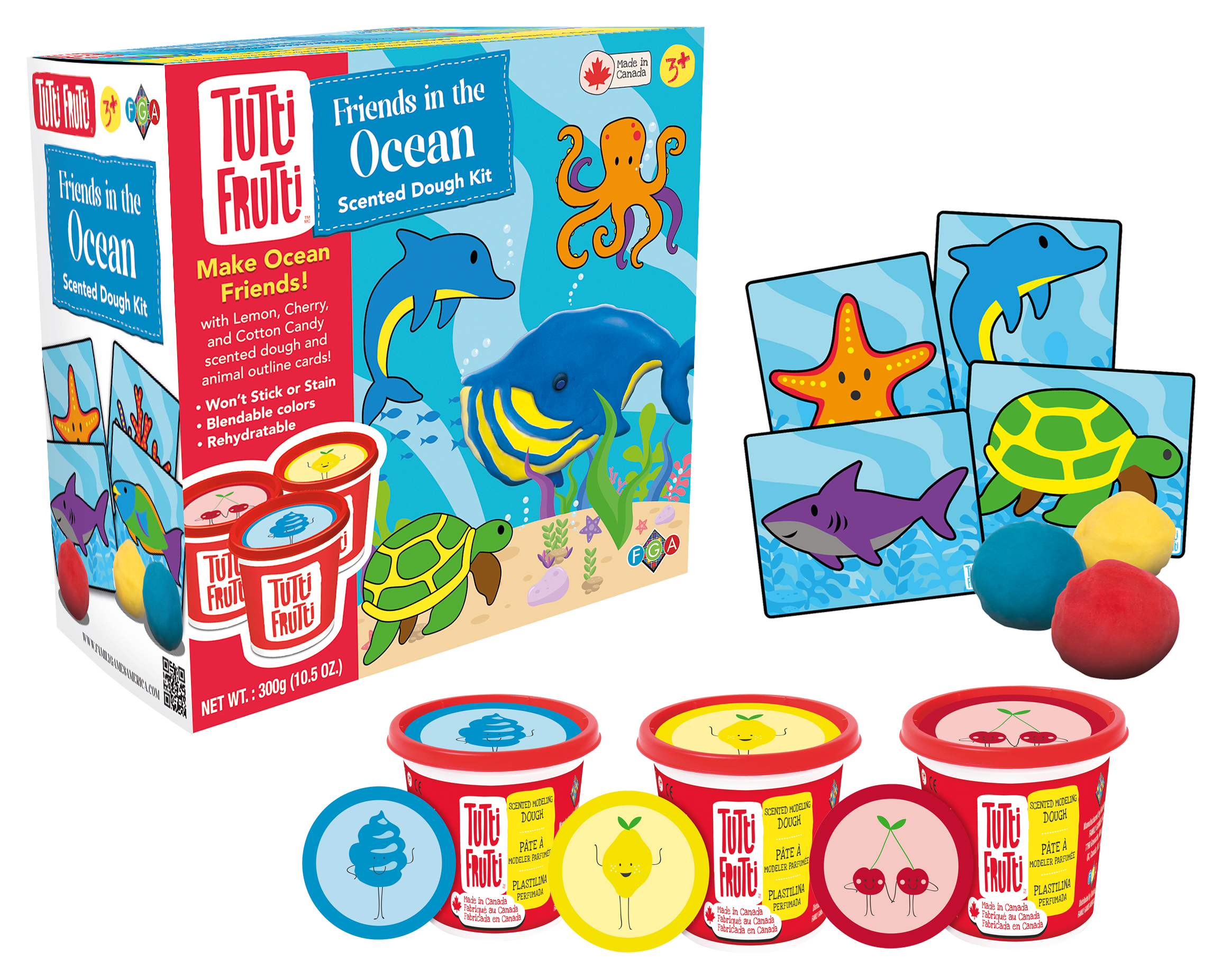 Tutti Frutti Friends of the Ocean Scented Dough Kit