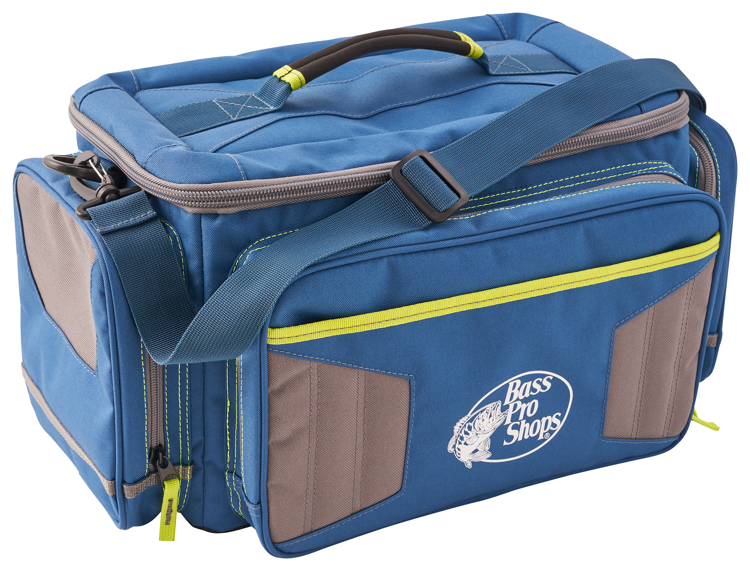 Image of Bass Pro Shops Pro Guide Shoulder Strap Tackle Bag - 19″ x 10-1/2″ x 10″ - Bag with Four 3700 Boxes