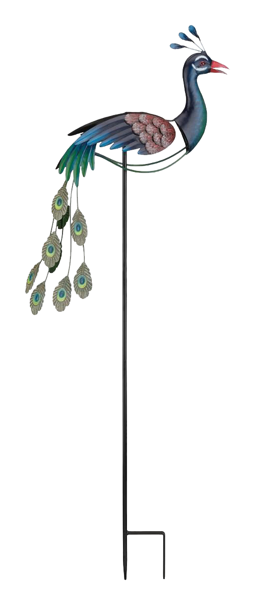 Regal Art &Gift Peacock Ball Rocker Stake