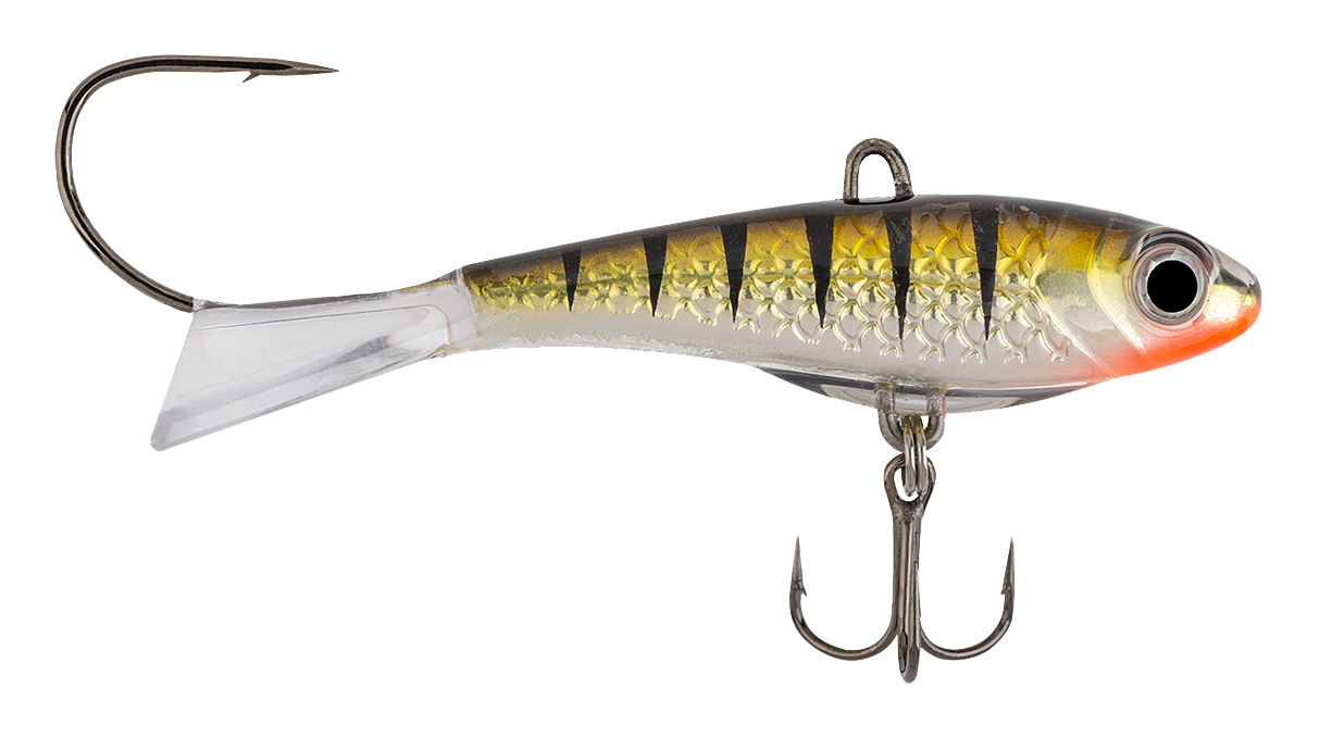 Image of Northland Fishing Tackle Pitchin Puppet - Green Perch Glow - 2-3/8″ - 5/8 oz.