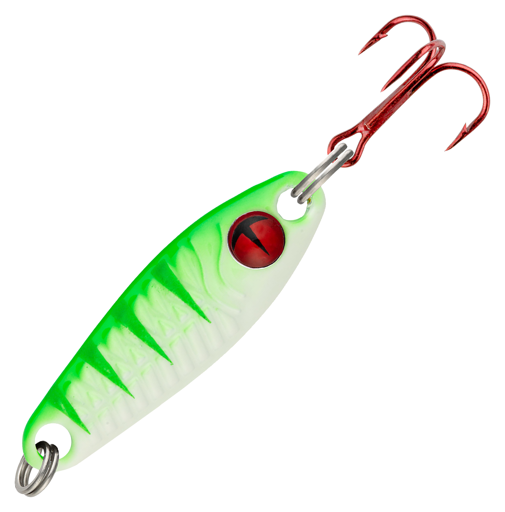 Image of Northland Fishing Tackle Tungsten Buck-Shot Rattle Spoon - UV Glo Perch - 7/8″, 1/8 oz.