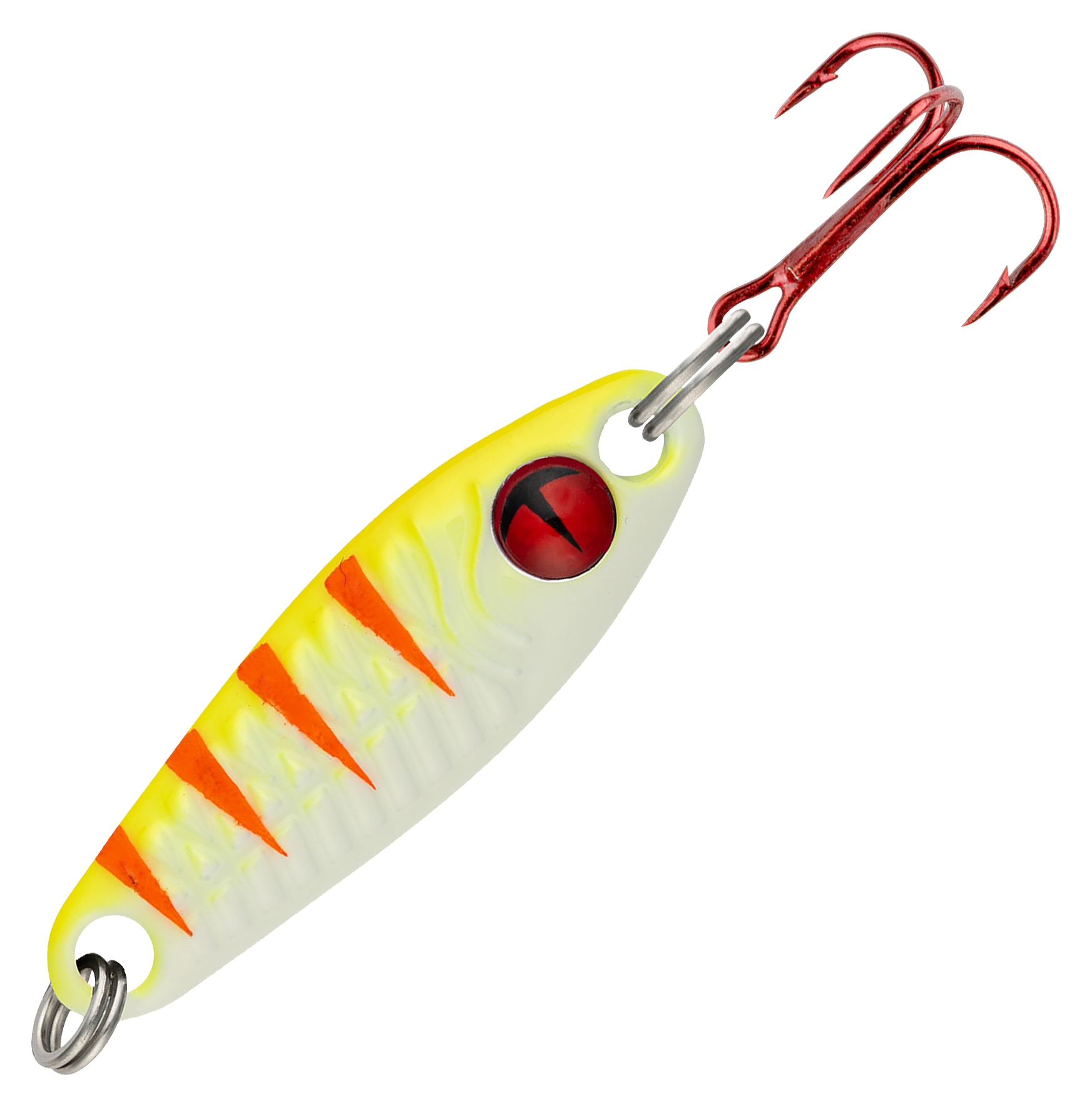 Image of Northland Fishing Tackle Tungsten Buck-Shot Rattle Spoon - UV Electric Perch - 7/8″, 1/8 oz.