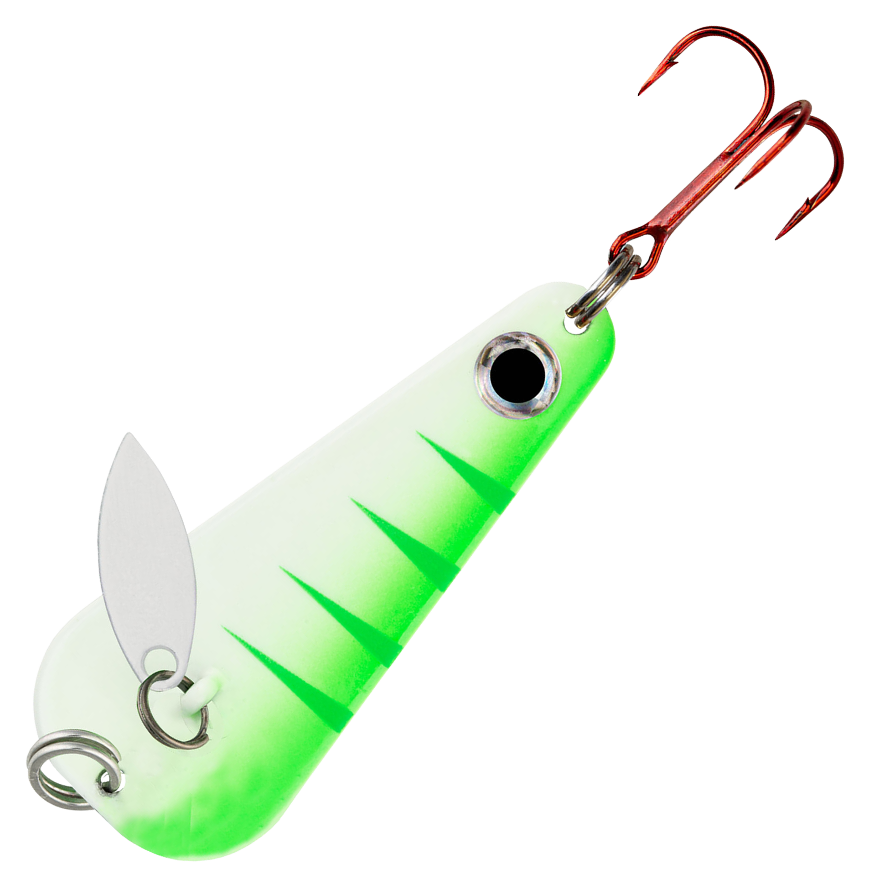 Image of Northland Fishing Tackle Thumper Spoon - UV Glo Perch - 1-1/8″, 1/16 oz.