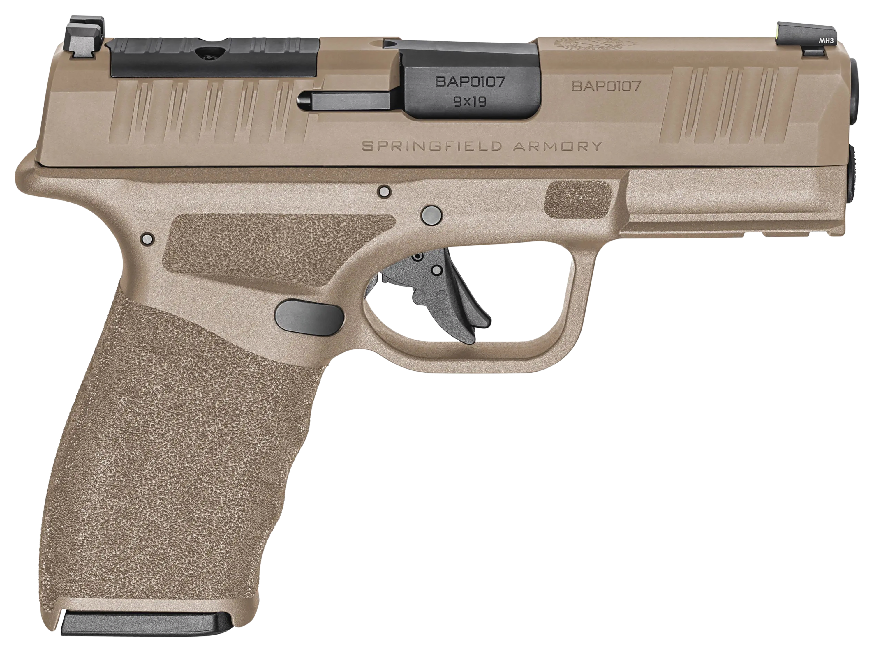 Springfield Armory Hellcat Pro OSP SemiAuto Pistol  9mm  Desert FDE Cerakote  15  1