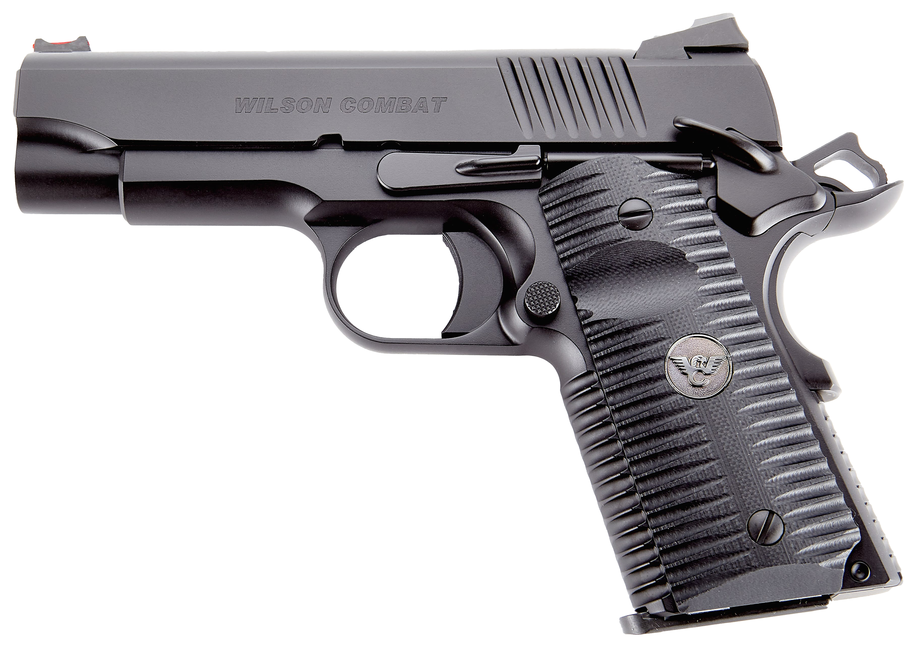 Wilson Combat ACP Compact 1911 SemiAuto Pistol with Ambidextrous Thumb Safety  9mm  Black ArmorTuff  10  1