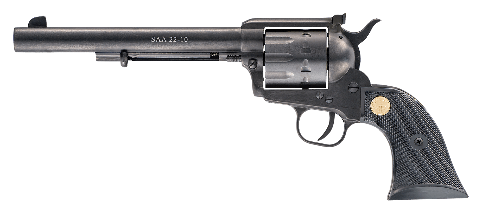 Chiappa Firearms SAA 1873 SingleAction Rimfire Revolver  75  Black  10 Rounds