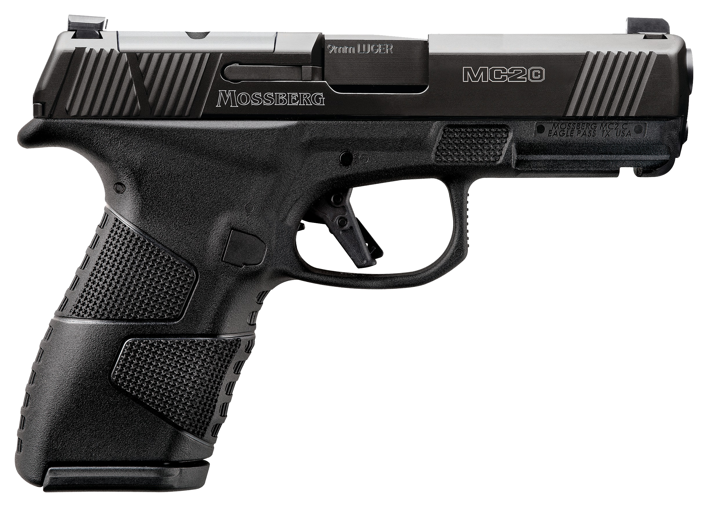 Mossberg MC2c OpticsReady 9mm SemiAuto Pistol with TRUGLO Sights