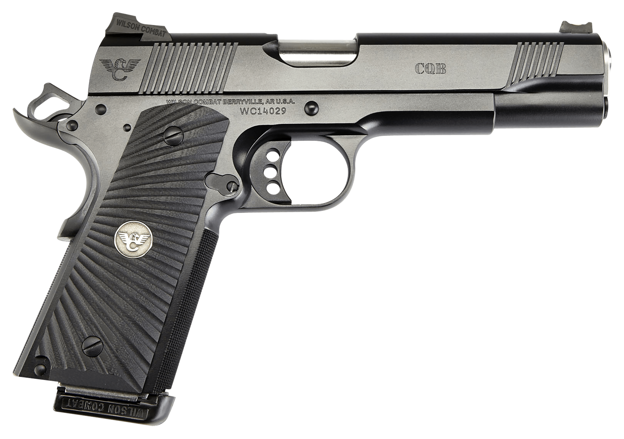 Wilson Combat CQB FullSize 1911 SemiAuto Pistol with Ambidextrous Thumb Safety  9mm  10  1