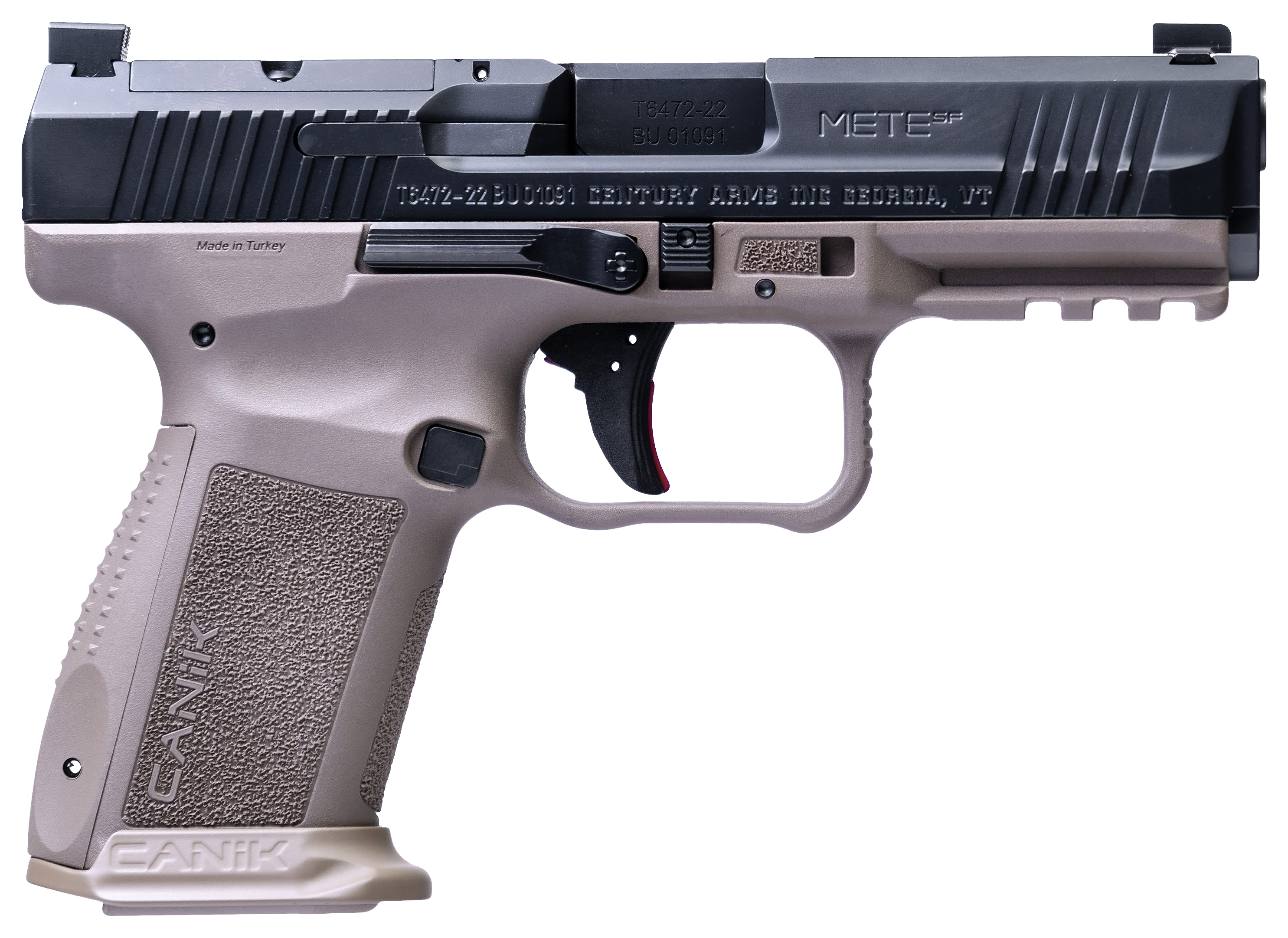 Canik Mete SF 9mm SemiAuto Pistol  9mm  Flat Dark Earth Polymer