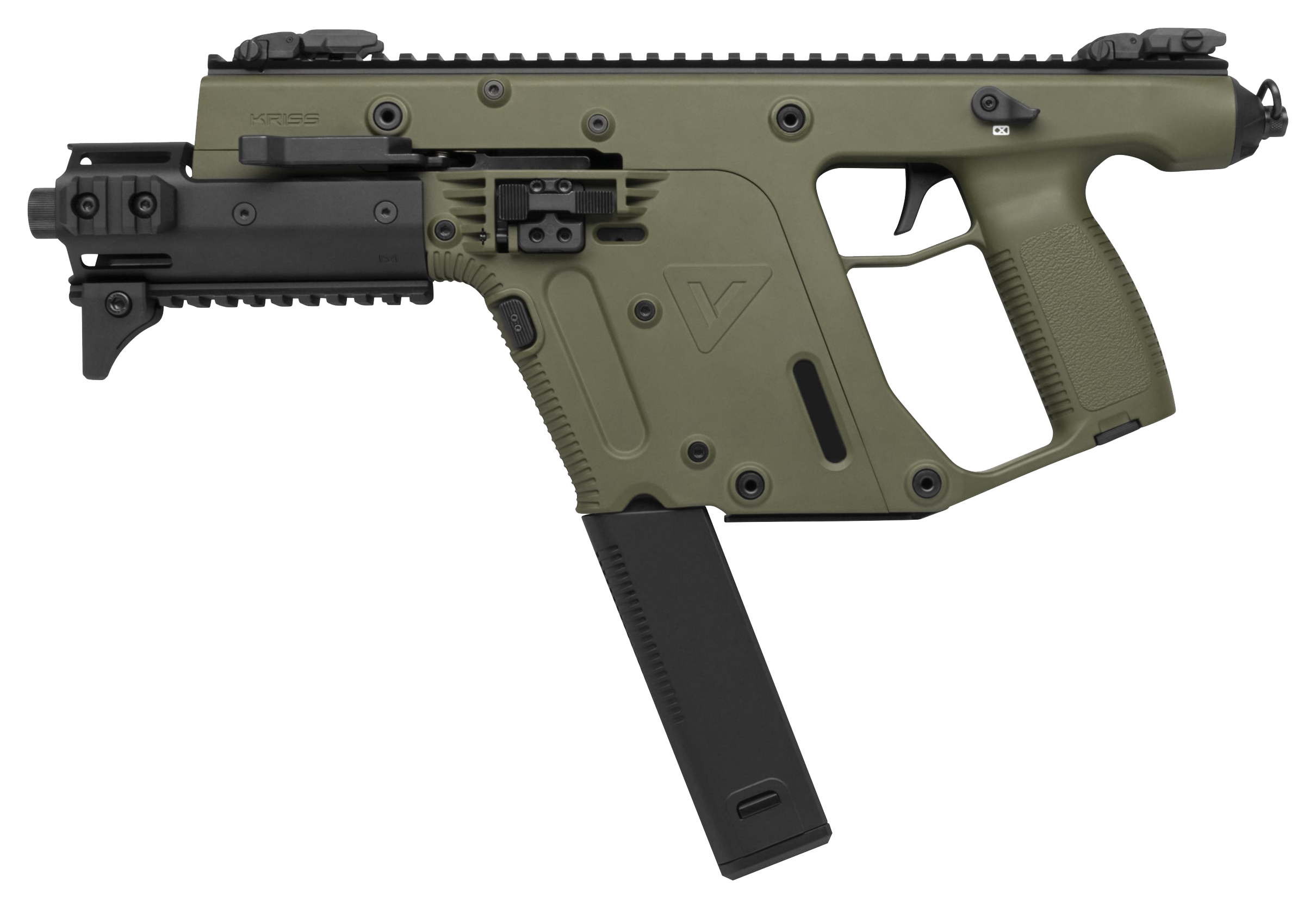 Kriss USA Vector SDP Enhanced Gen2 SemiAuto Pistol  9mm  Olive Drab Green  Olive Drab Green Polymer  40  1