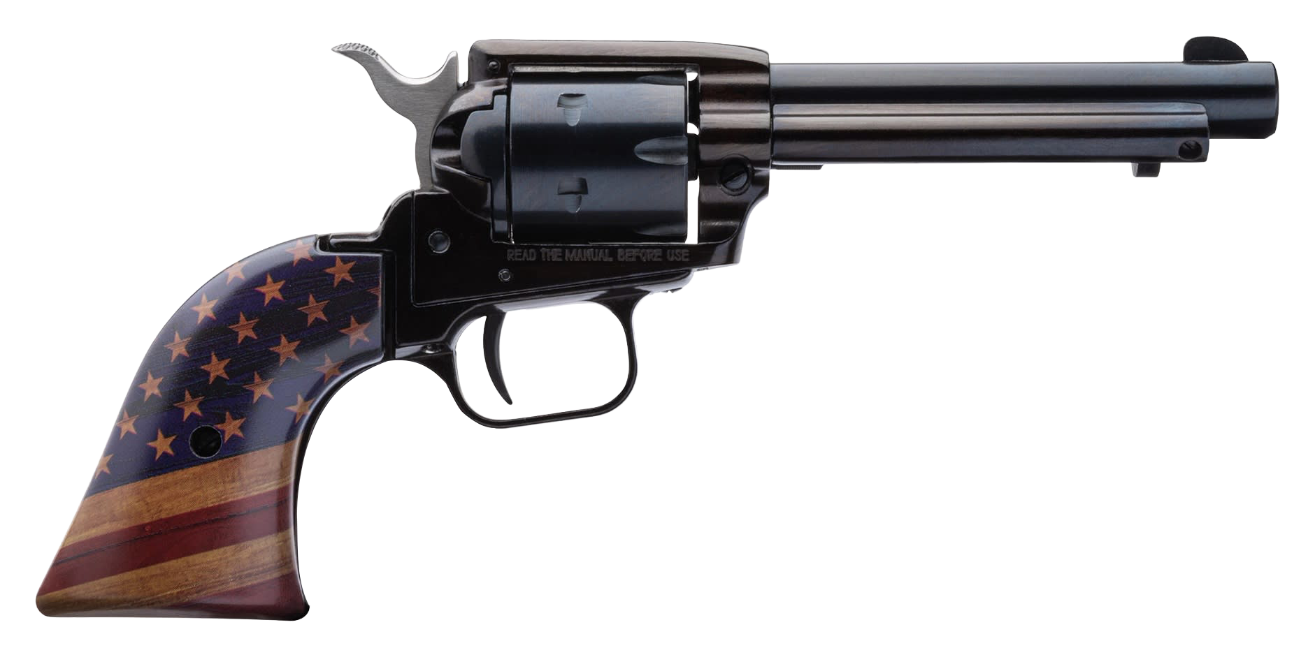 Heritage Rough Rider Gold USA Flag SingleAction Rimfire Revolver  475