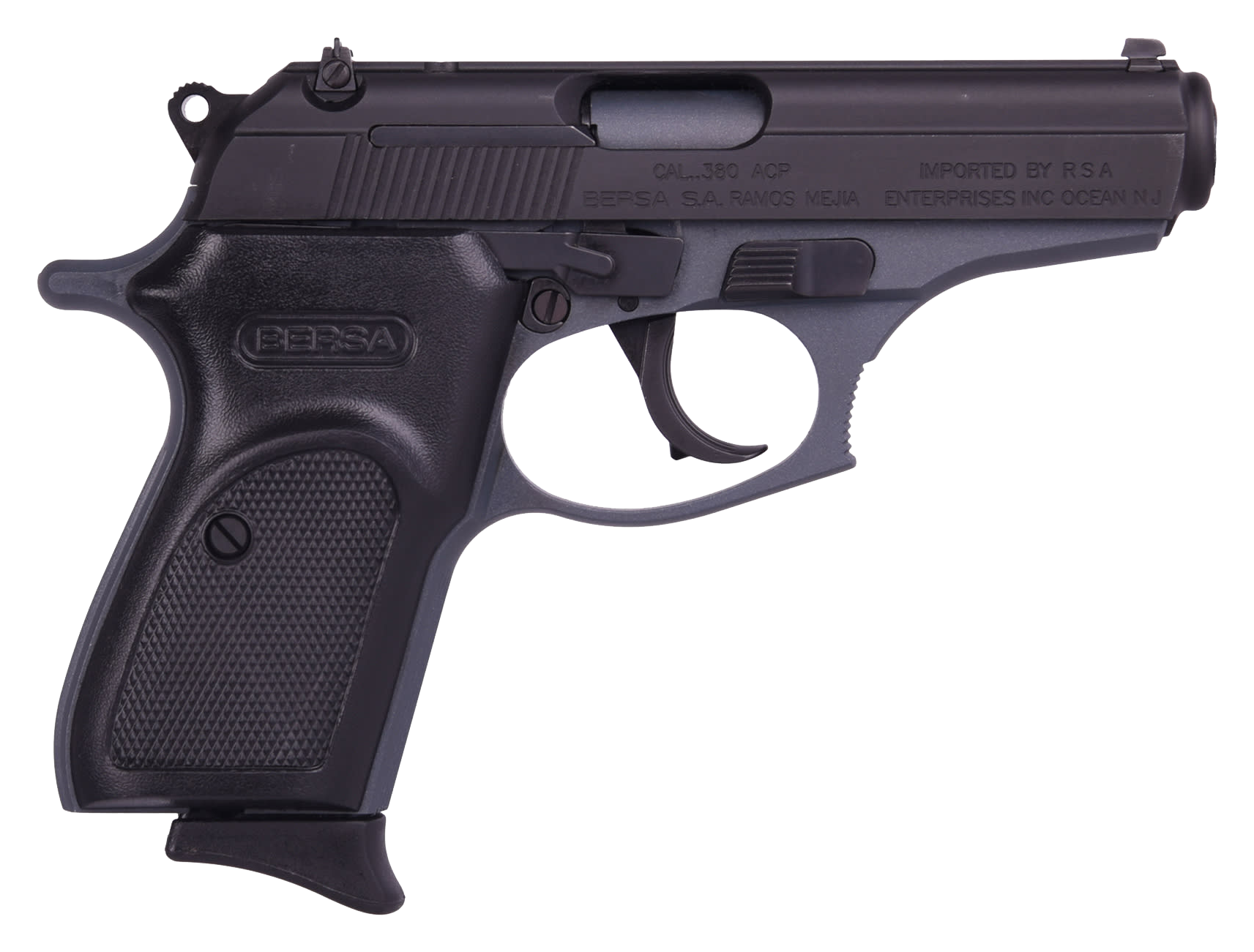 Bersa Thunder 380 SemiAuto Pistol  Slate CerakoteCheckered Polymer