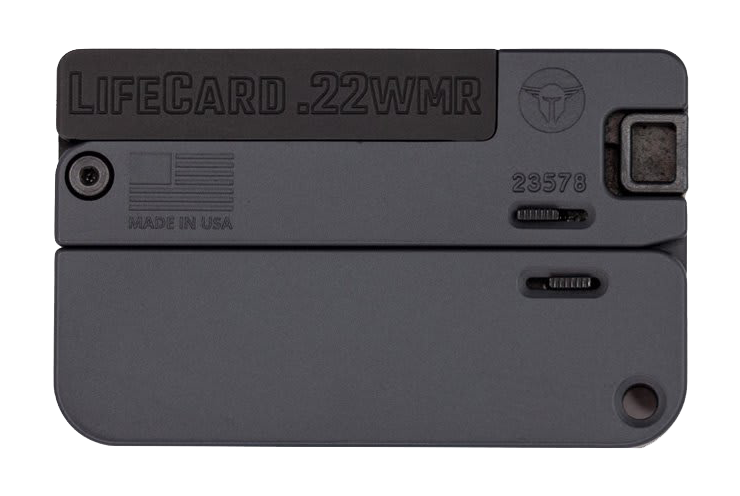 Trailblazer Firearms LifeCard SingleShot Pistol  22 Magnum  Sniper Grey Aluminum