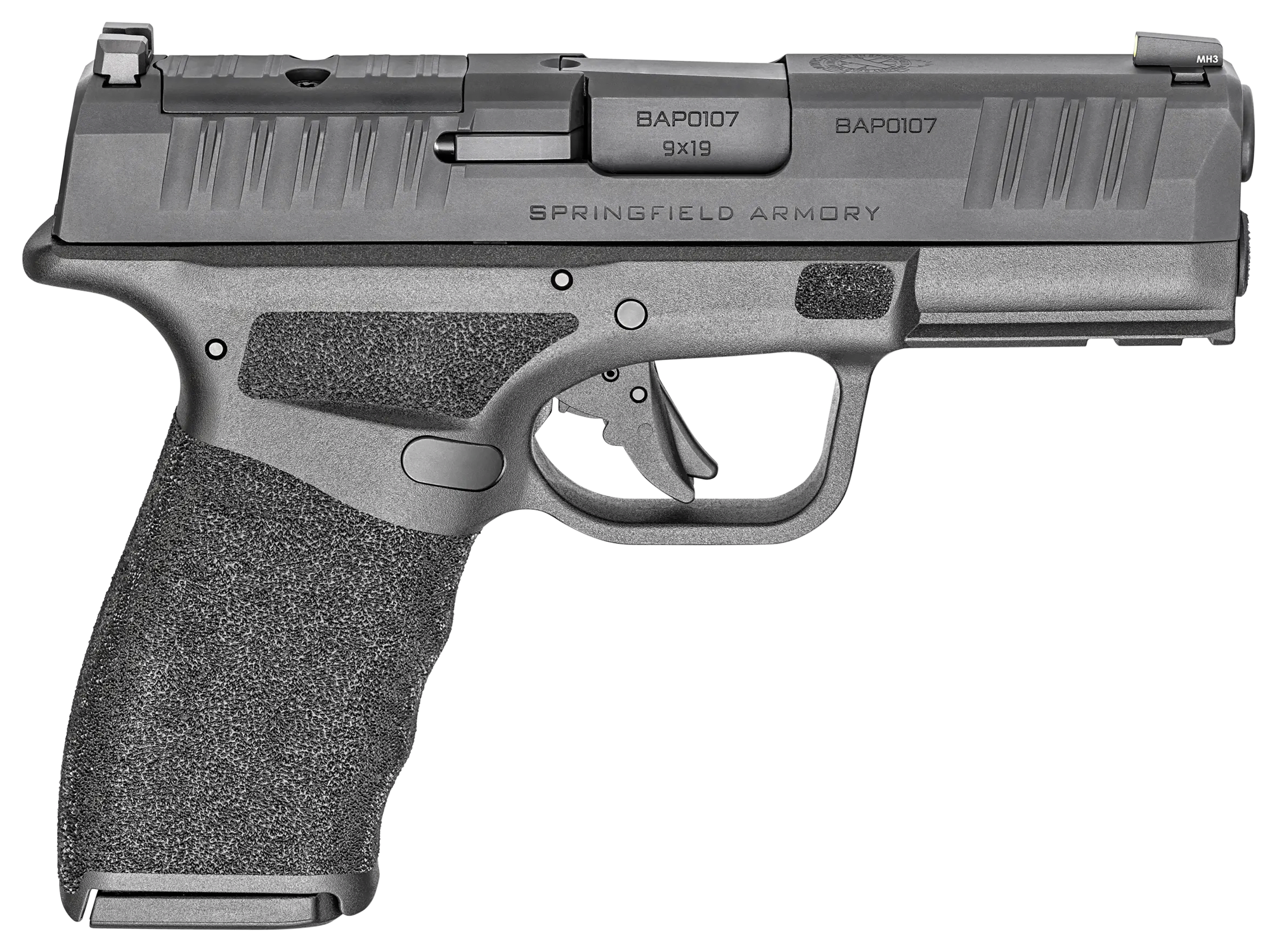 Springfield Armory Hellcat Pro OSP SemiAuto Pistol  9mm  Black Melonite  15  1