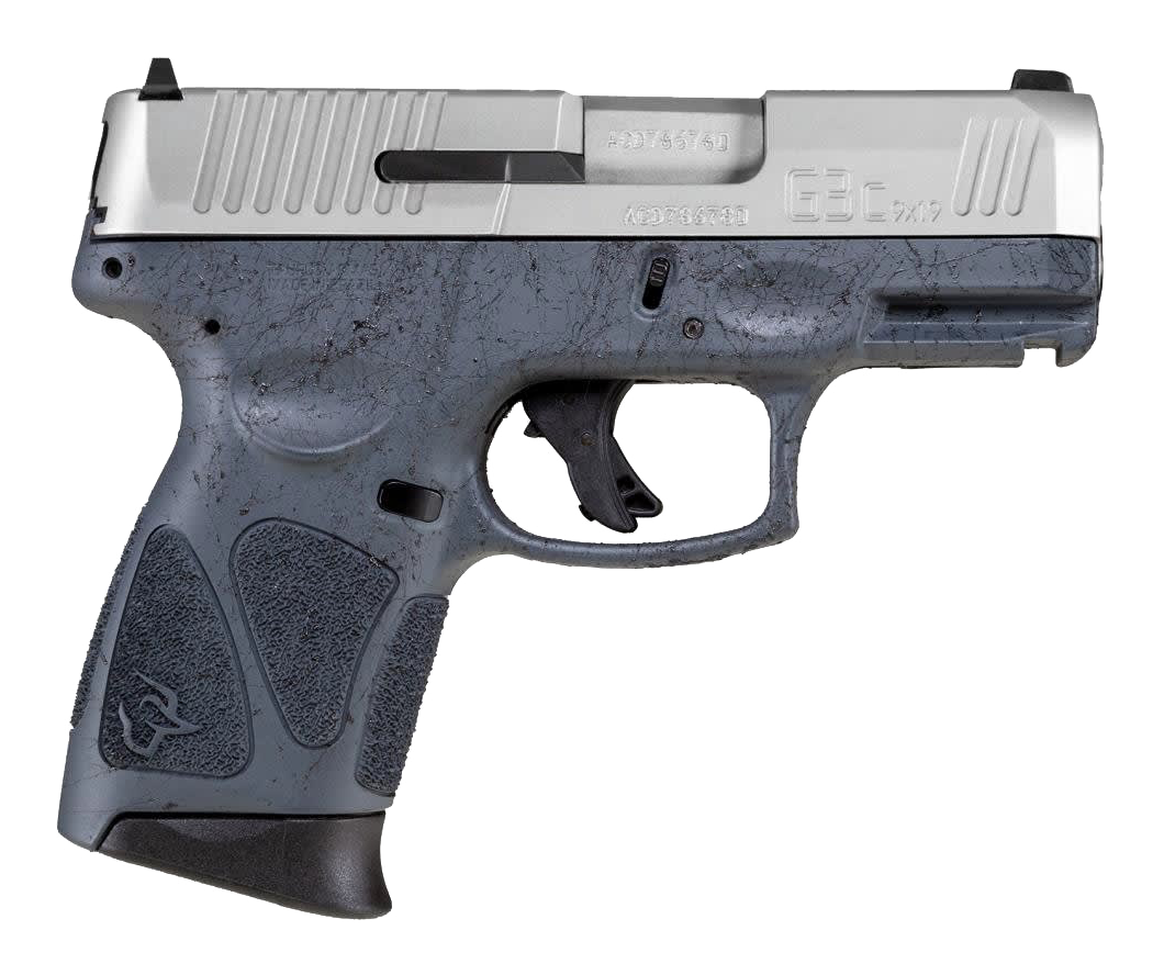 Taurus G3c Compact SemiAuto Pistol  Gray wBlack Splatter  Stainless Steel  10  1
