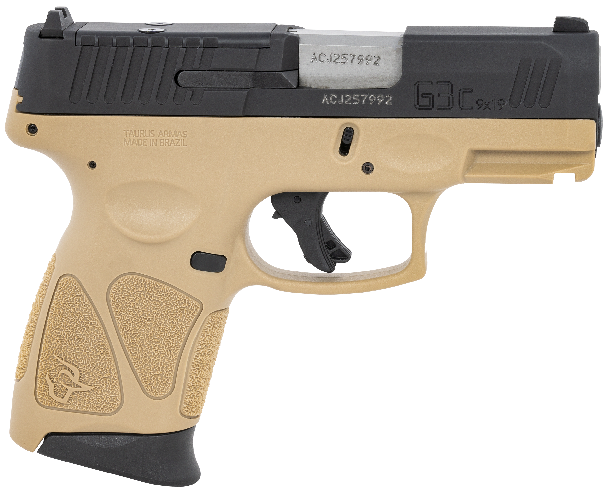 Taurus G3C OpticsReady SemiAuto Pistol  Flat Dark Earth  Standard  12  1