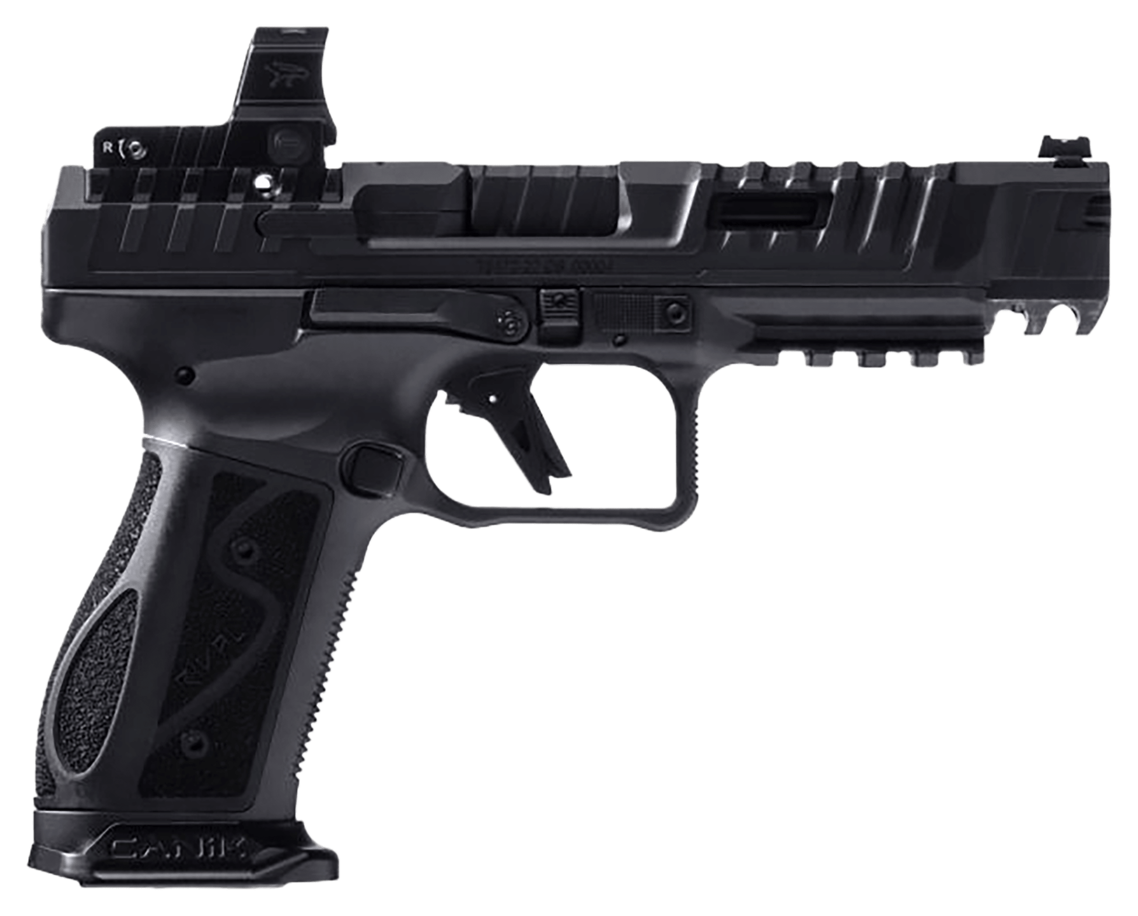 Canik SFx RivalS 9mm SemiAuto Pistol with M02 Optic  9mm  Black