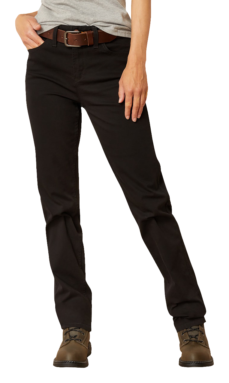 Ariat Rebar Perfect Rise Made Tough Straight Leg Pants for Ladies - Black - 30 - Extra Long - Ariat