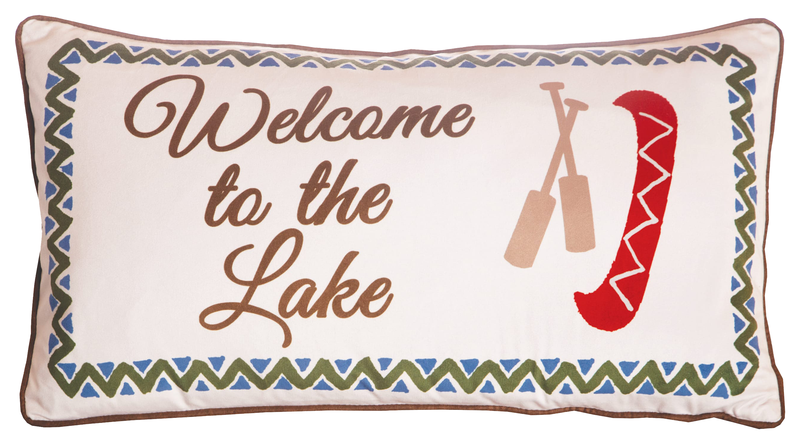 Image of Carstens Inc. Lakeside Welcome Decorative Pillow