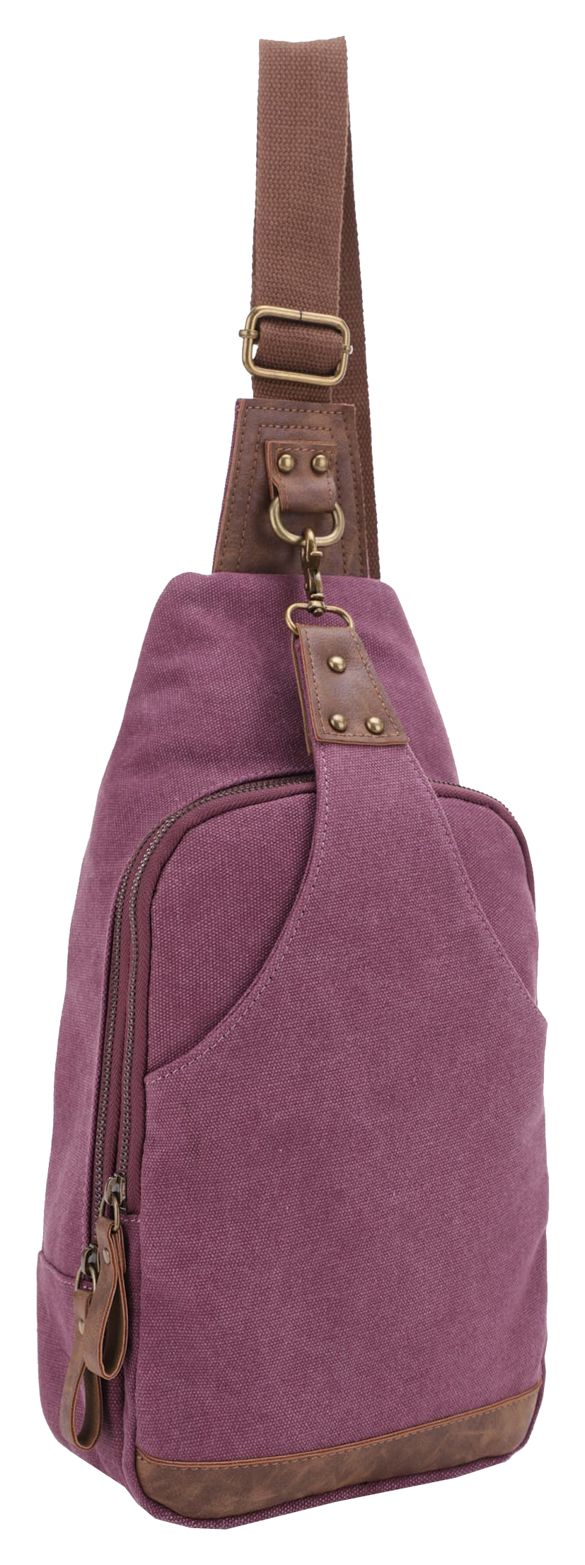 Jessie &James Handbags Glacier Canvas Concealed-Carry Sling Bag - Wine - Jessie & James Handbags