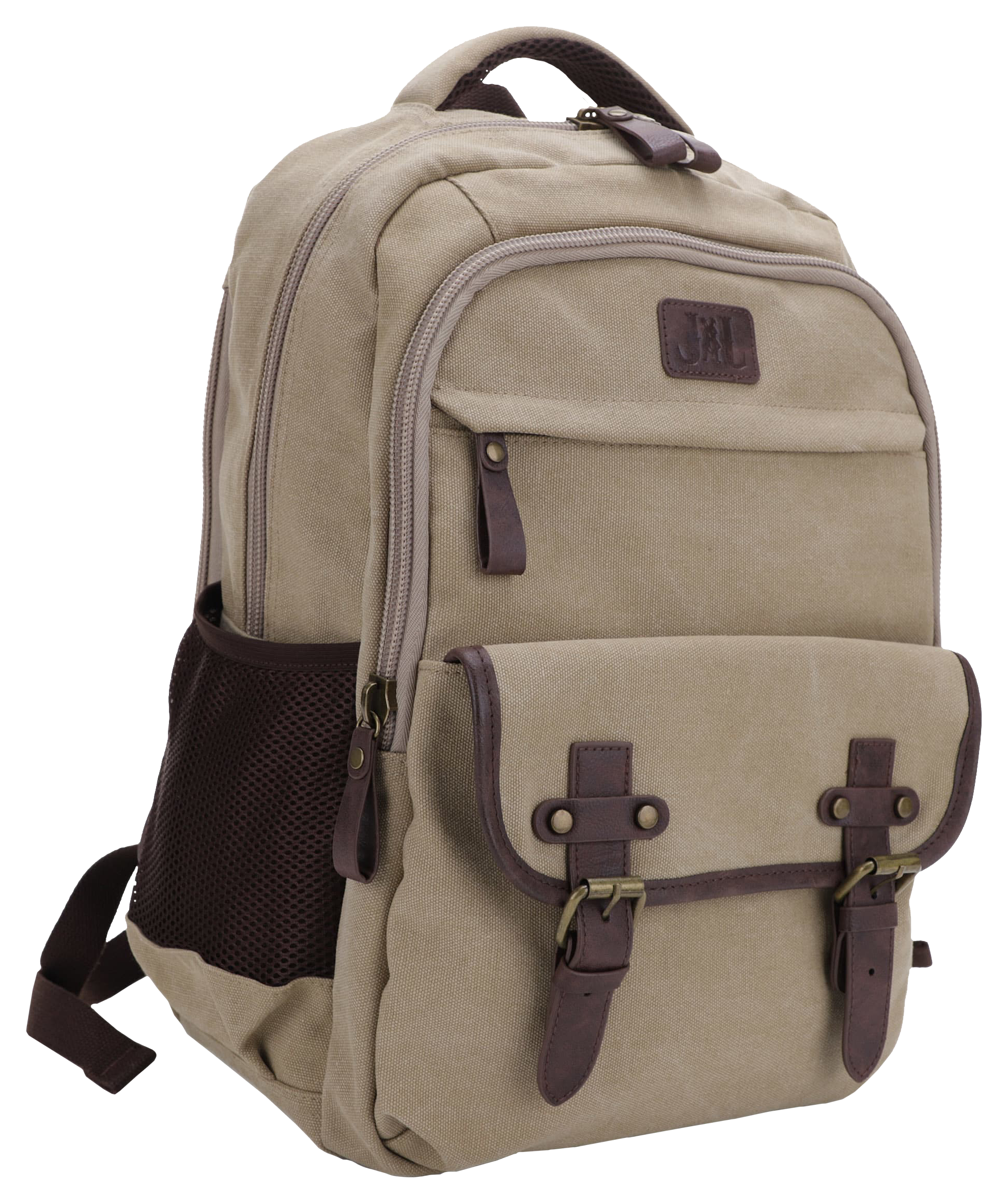 Image of Jessie &James Handbags Alpine Canvas Concealed Carry Backpack - Khaki