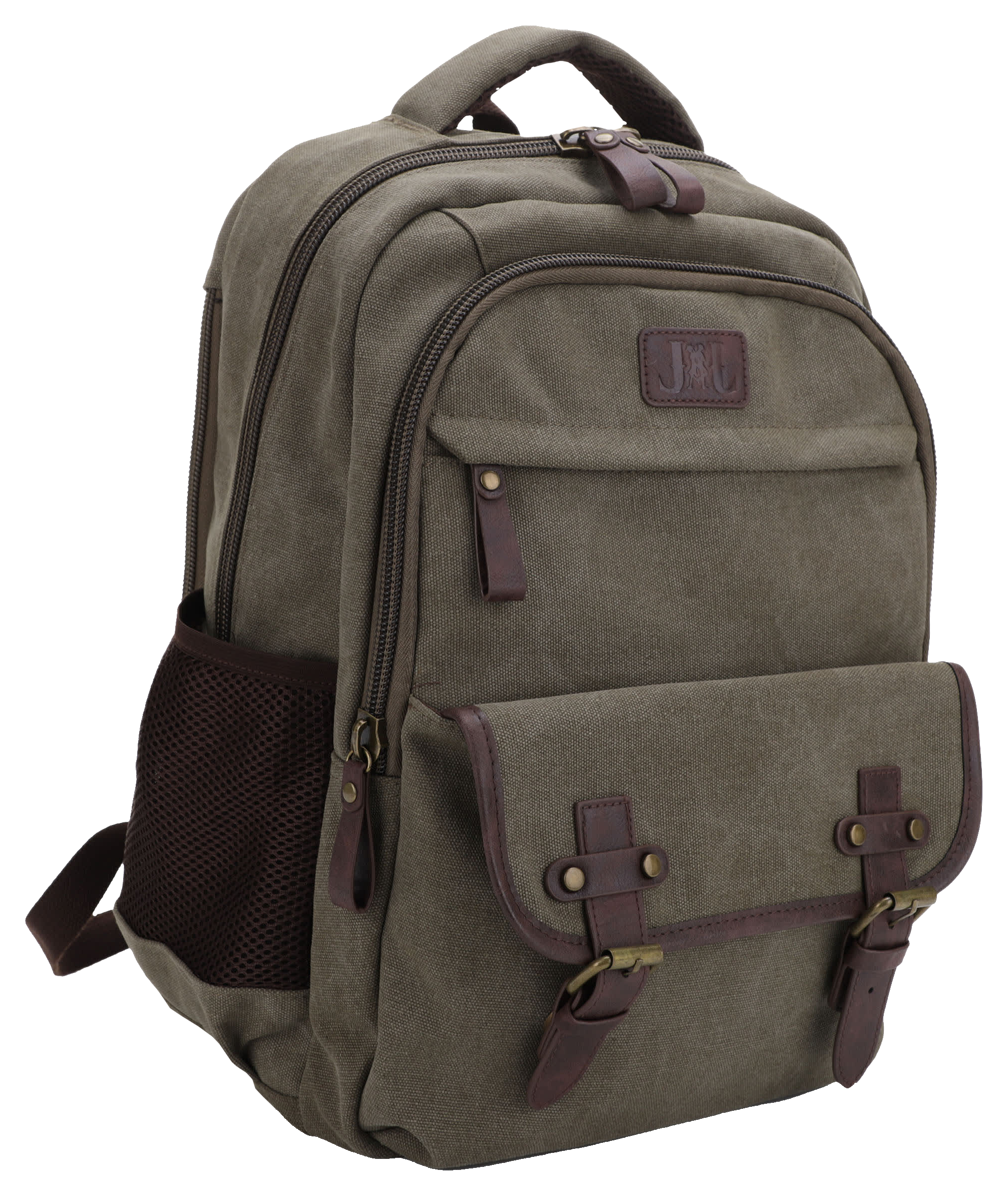 Image of Jessie &James Handbags Alpine Canvas Concealed Carry Backpack - Olive