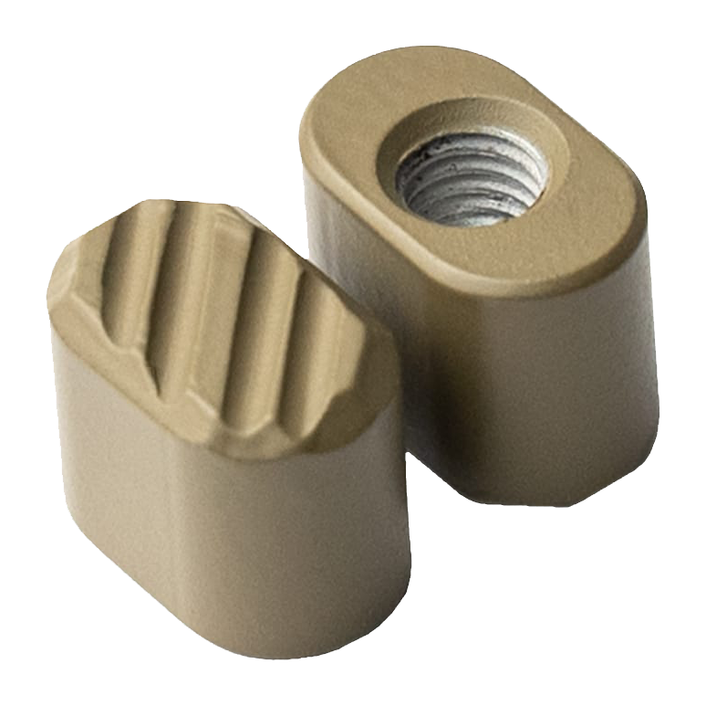 Phase 5 Magazine Release Button with Diagonal Serrations - FDE